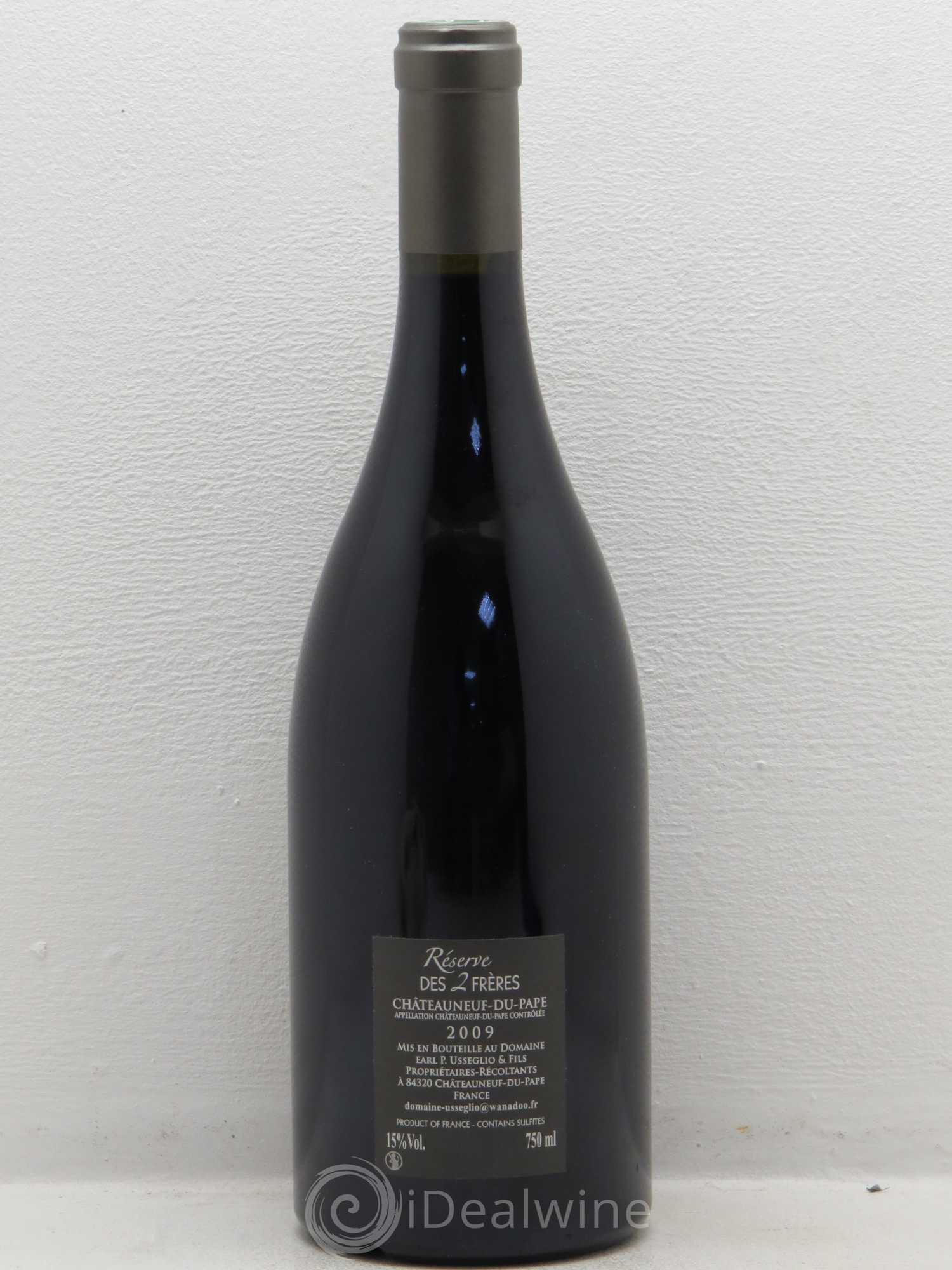 Châteauneuf-du-Pape Réserve des 2 frères Pierre Usseglio & Fils 2009 - Lot de 1 bouteille - 1