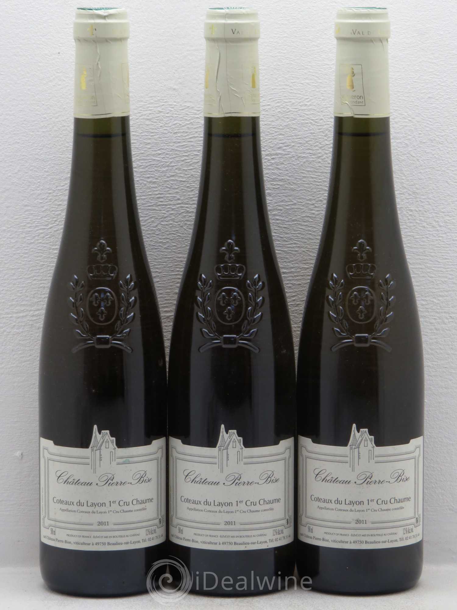 Coteaux du Layon Chaumes Château Pierre-Bise (50cl)1er cru 2011 - Lotto di 3 bottiglie - 0