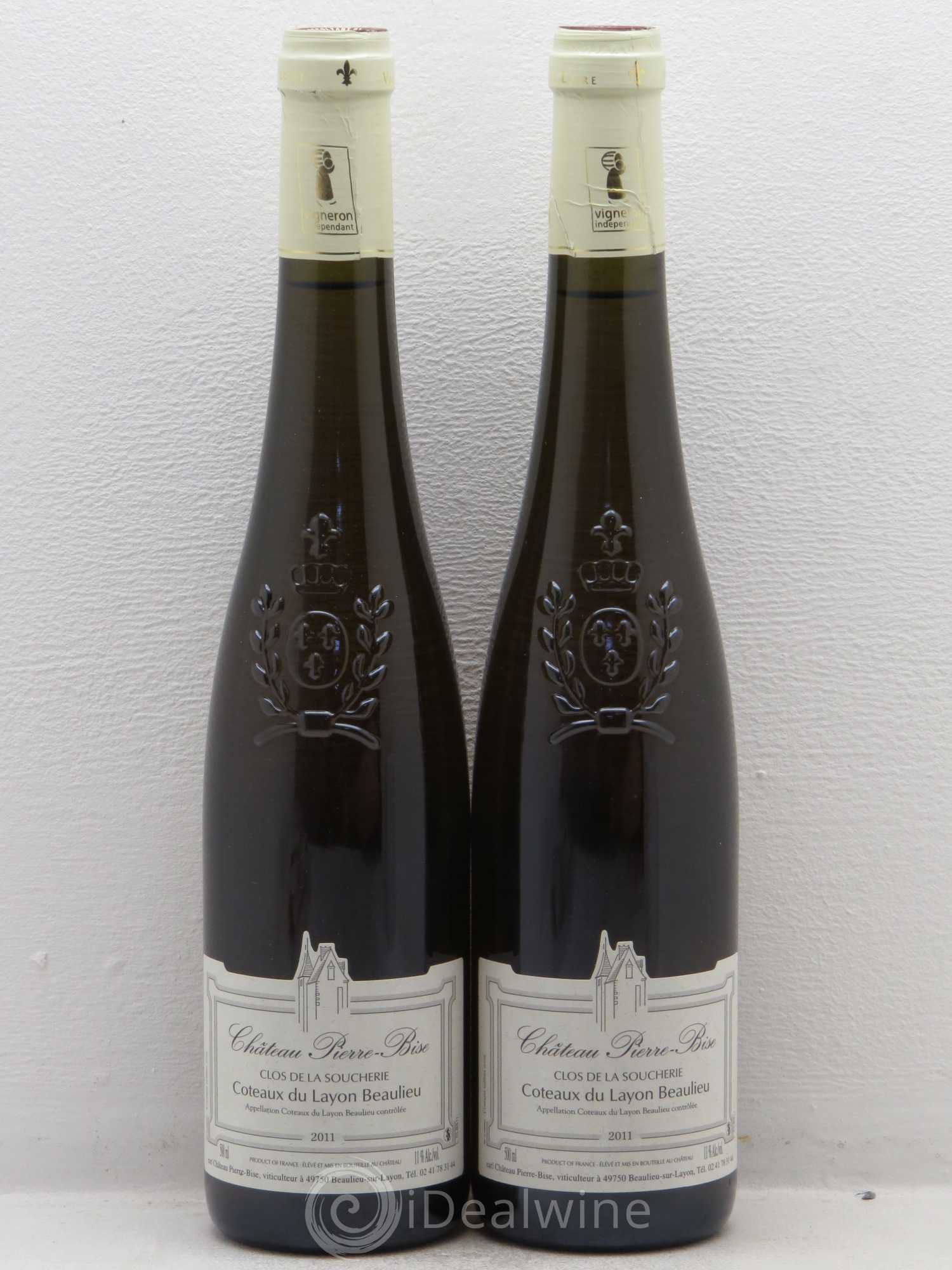 Coteaux du Layon Beaulieu Clos de la Soucherie Château Pierre-Bise (50cl) 2011 - Lotto di 2 bottiglie - 0