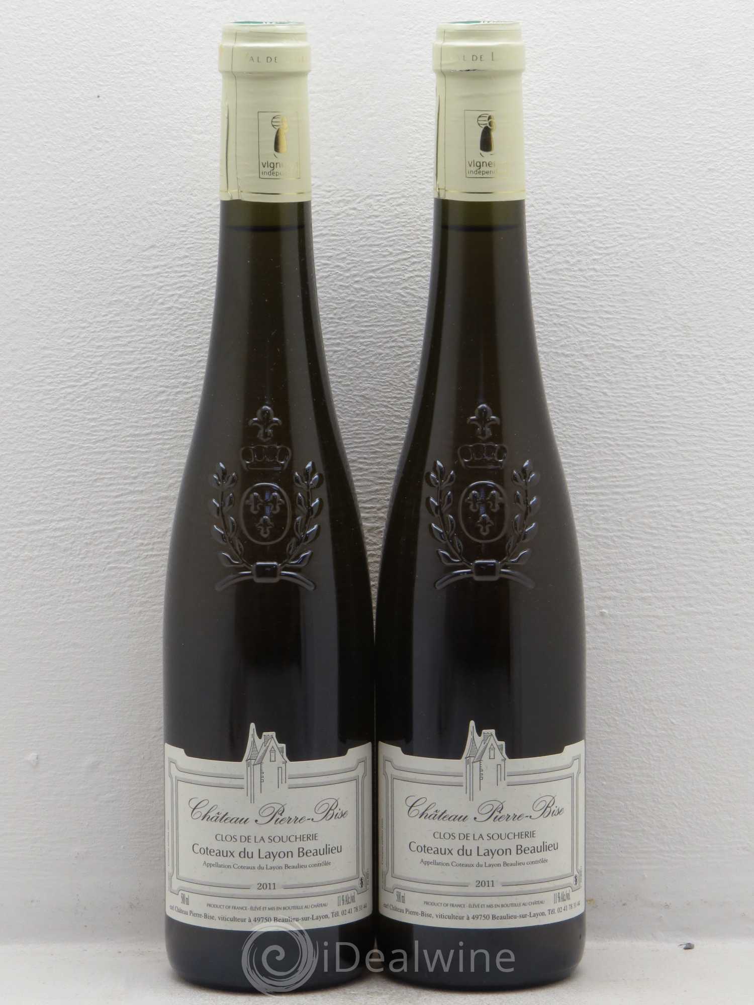 Coteaux du Layon Beaulieu Clos de la Soucherie Château Pierre-Bise (50cl) 2011 - Lotto di 2 bottiglie - 0