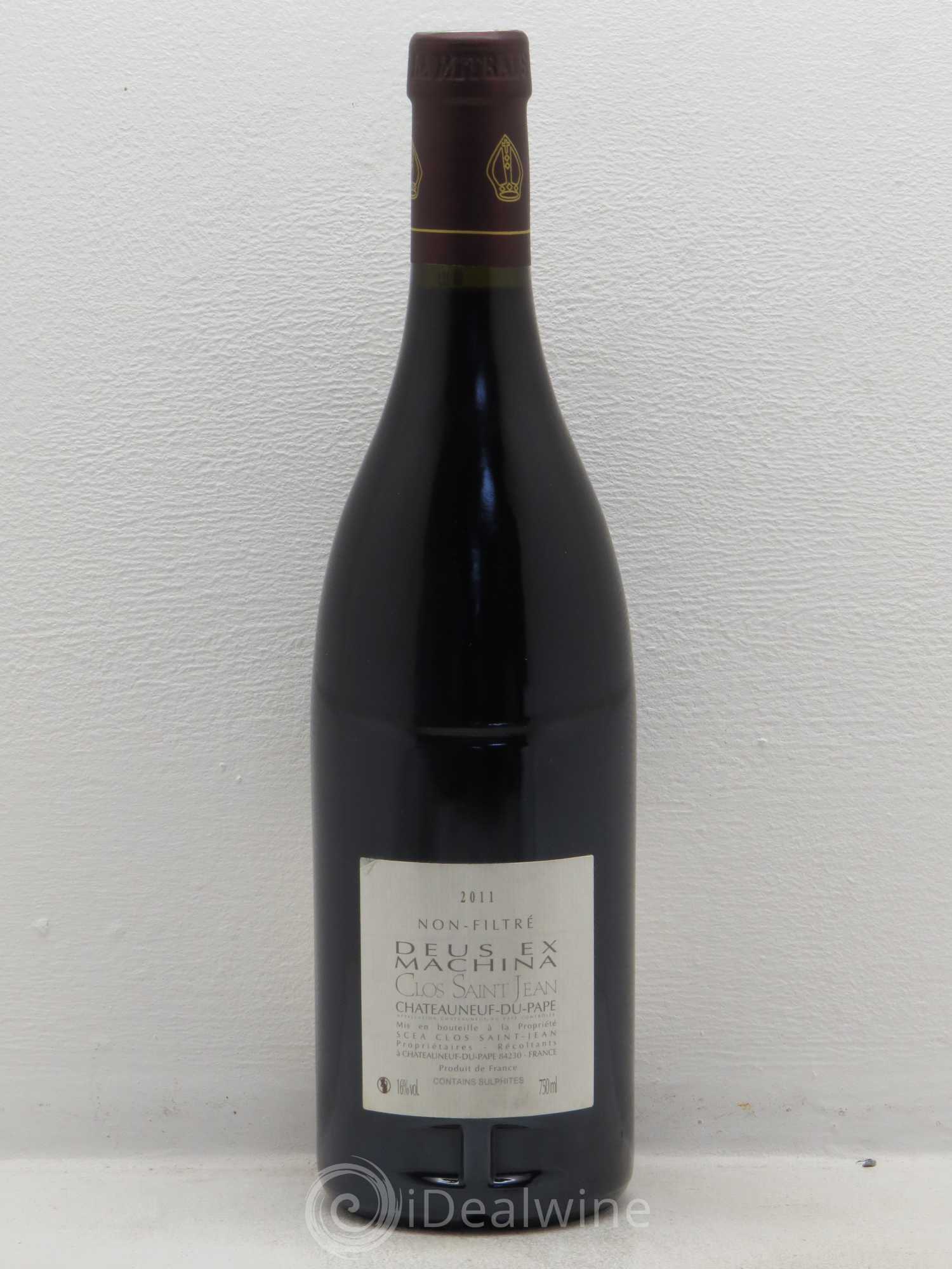 Châteauneuf-du-Pape Clos Saint-Jean Deus Ex Machina Pascal et Vincent Maurel 2011 - Lot de 1 bouteille - 1