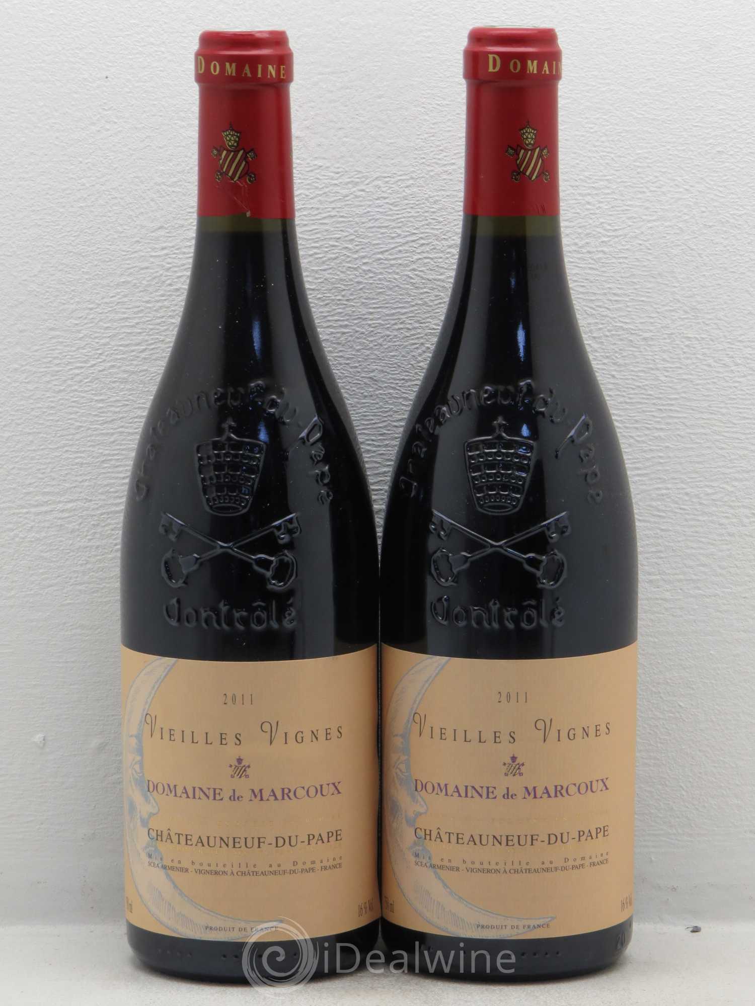 Châteauneuf-du-Pape Vieilles Vignes Marcoux (Domaine de) 2011 - Lot de 2 bouteilles - 0