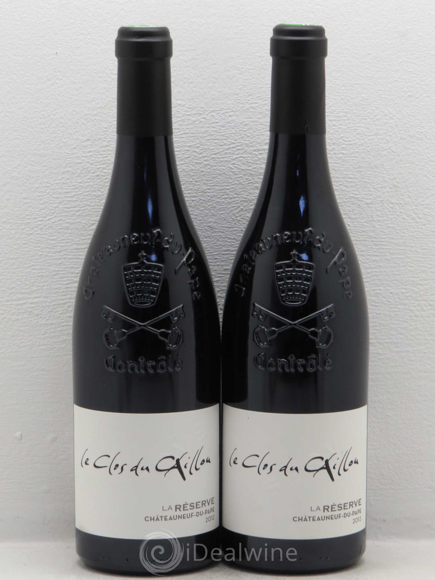 Châteauneuf-du-Pape Domaine Le Clos du Caillou Réserve Sylvie Vacheron 2012 - Lot de 2 bouteilles - 0