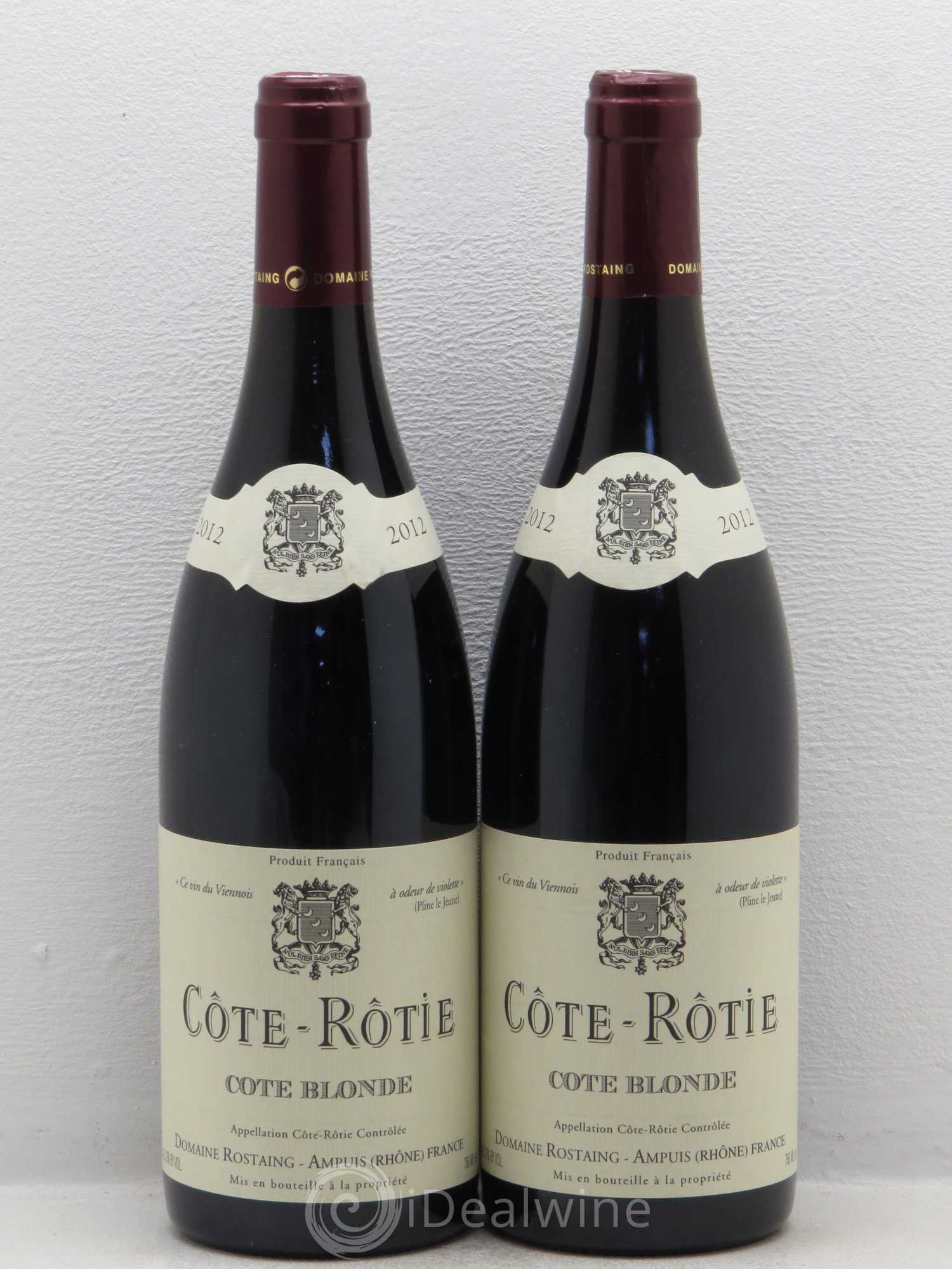 Côte-Rôtie Côte Blonde René Rostaing 2012 - Posten von 2 Flaschen - 0