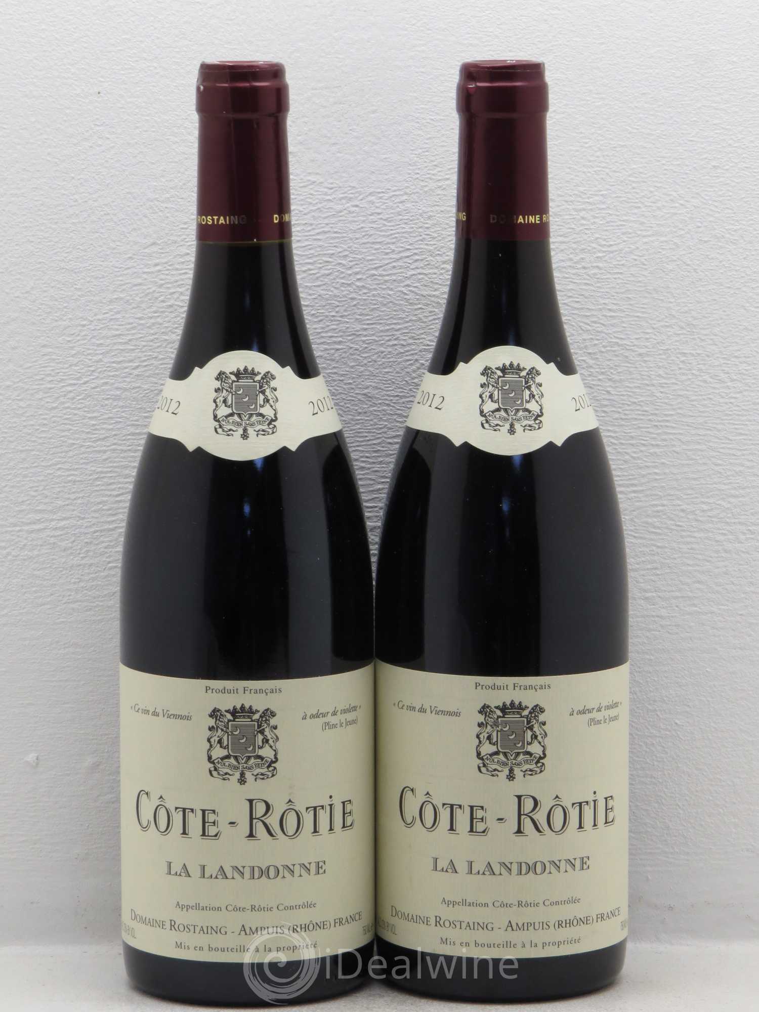 Côte-Rôtie La Landonne René Rostaing 2012 - Lot of 2 bottles - 0