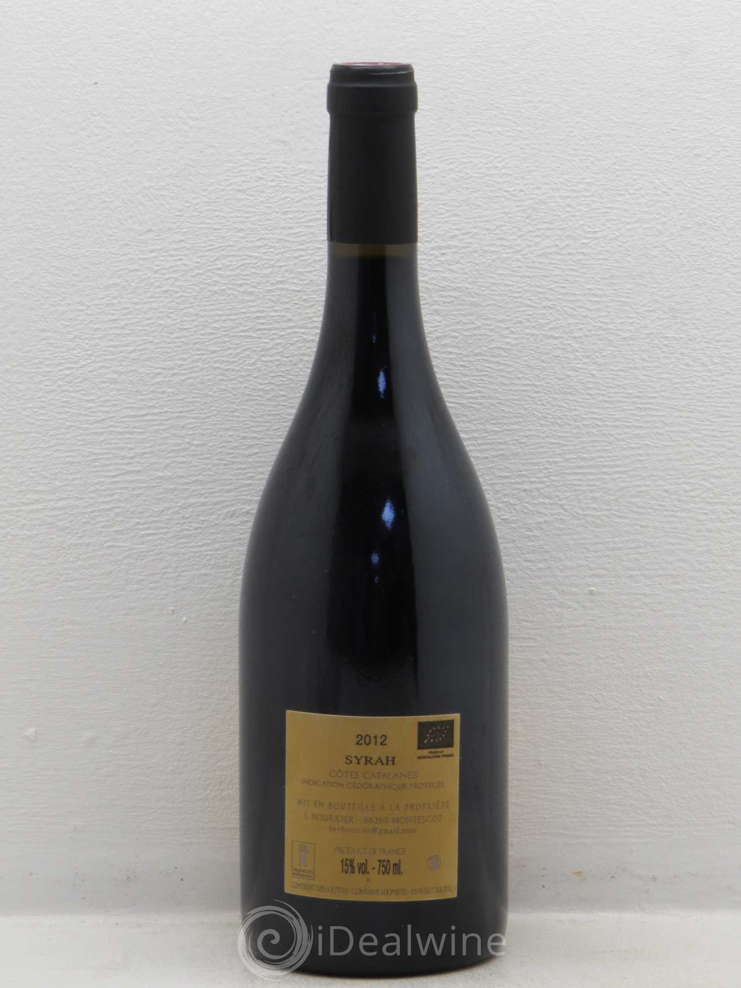 IGP Côtes Catalanes (VDP des Côtes Catalanes) Secret de Schistes Syrah  du Domaine Mas de L'OU - S. BOURRIER 2012 - Lot de 1 bouteille - 1