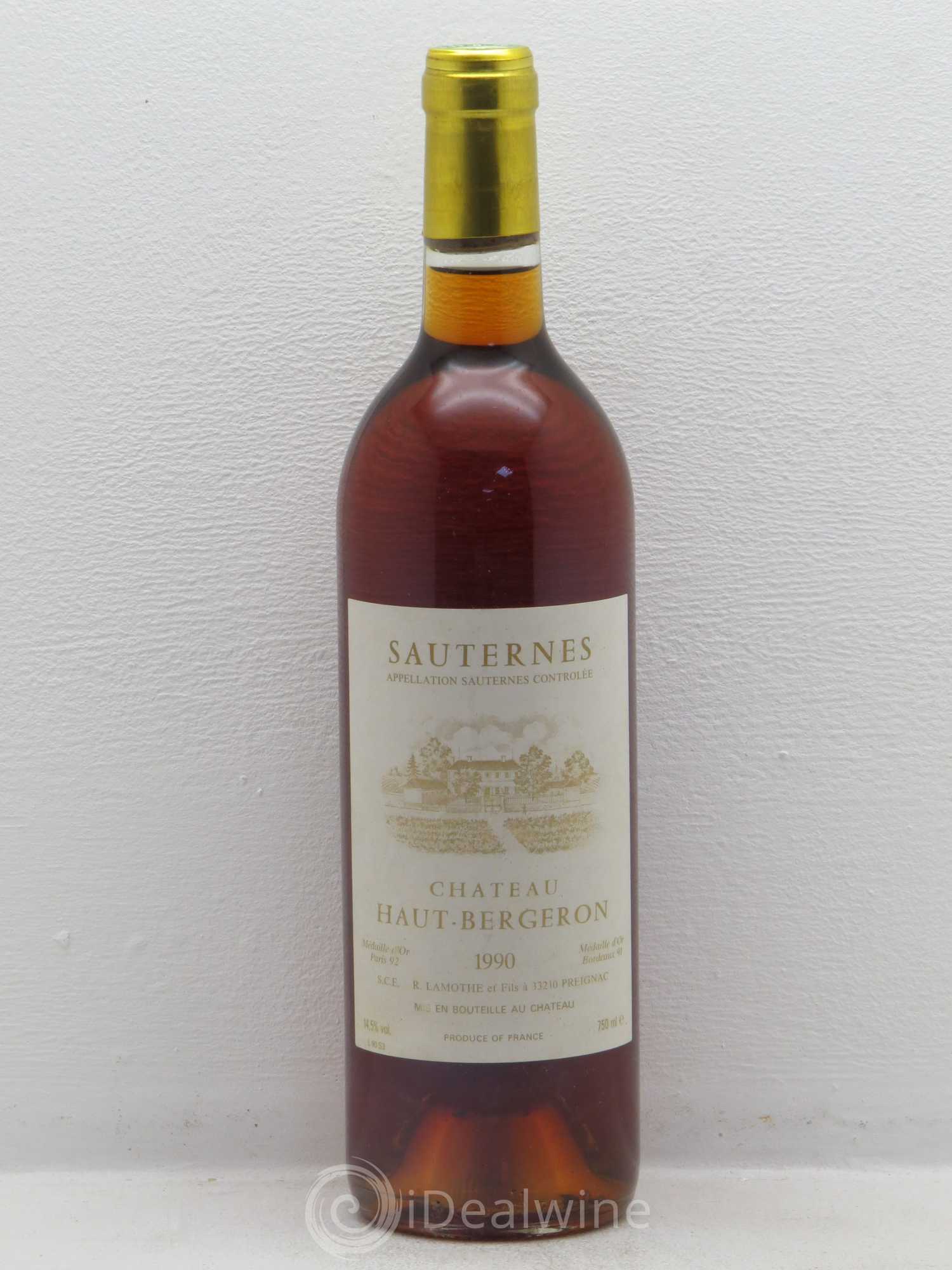Château Haut-Bergeron 1990 - Lotto di 1 bottiglia - 0