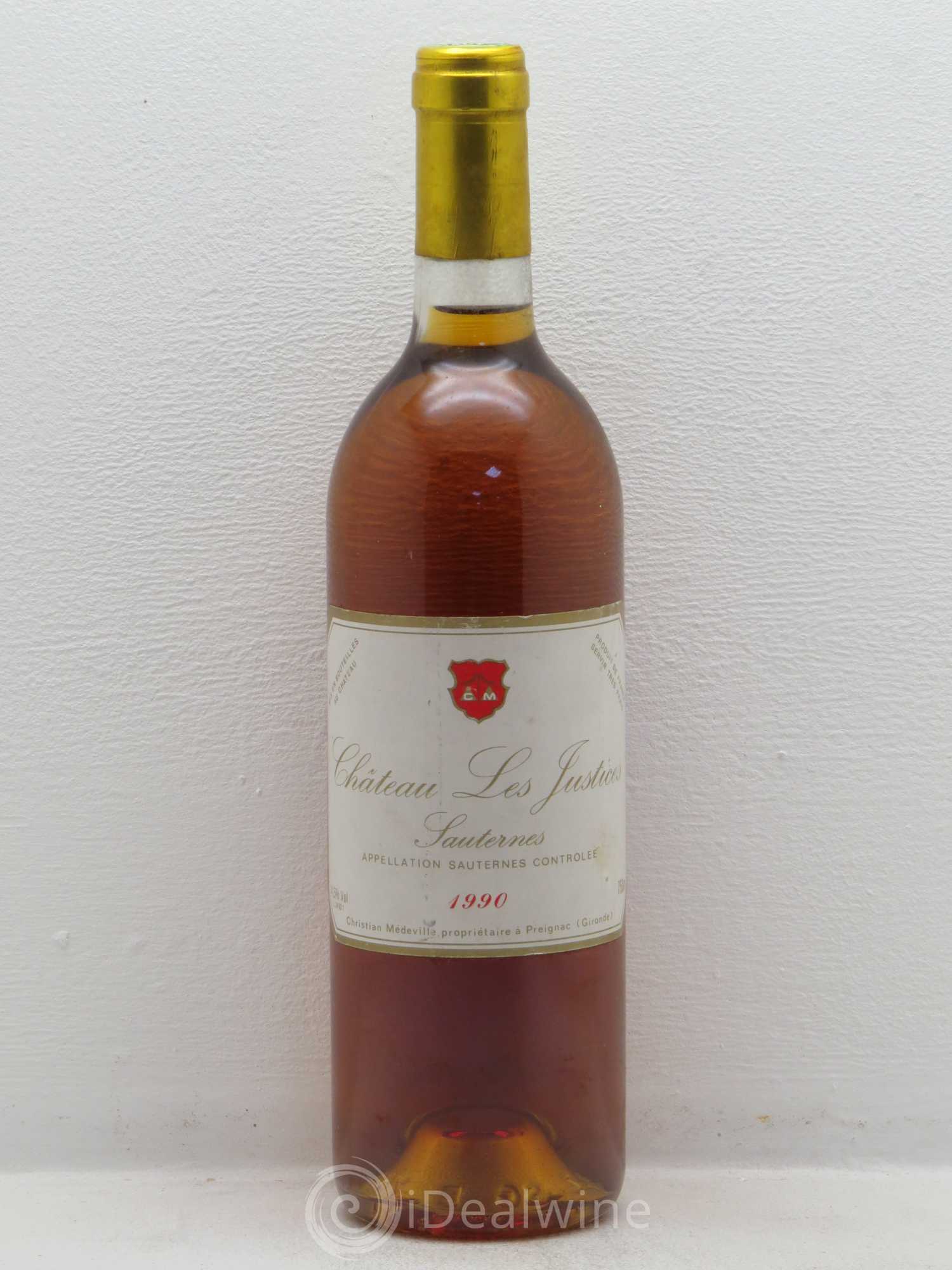 Château les Justices Cru Bourgeois 1990 - Lotto di 1 bottiglia - 0