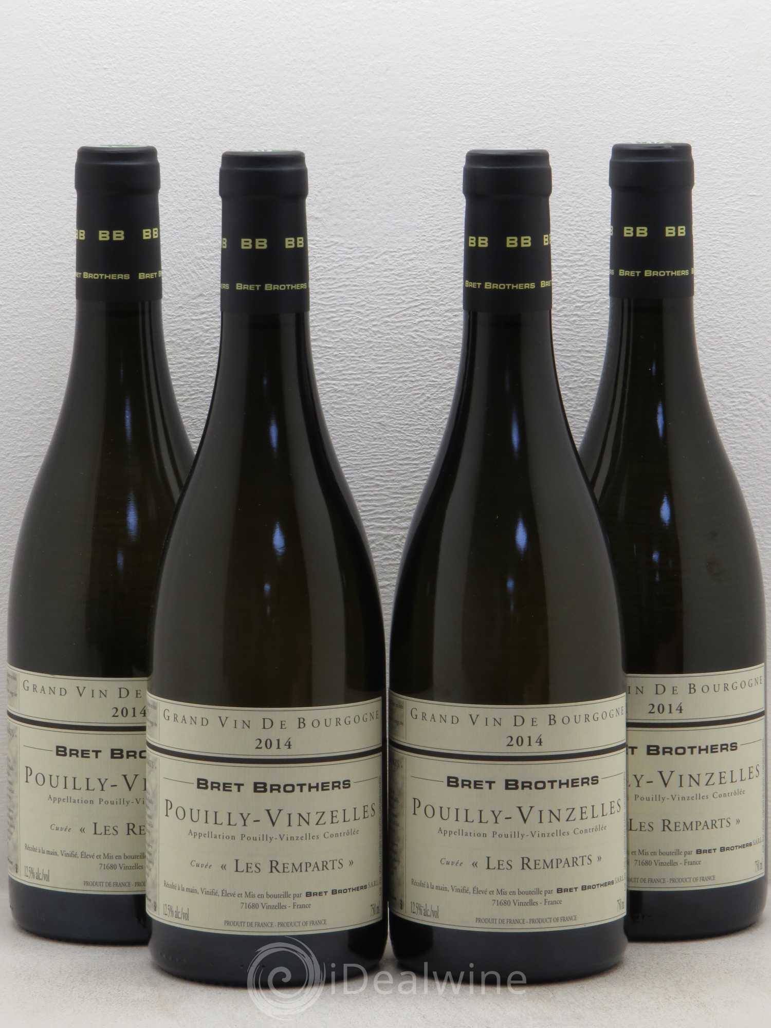 Pouilly-Vinzelles Les Remparts Bret Brothers 2014 - Posten von 4 Flaschen - 0