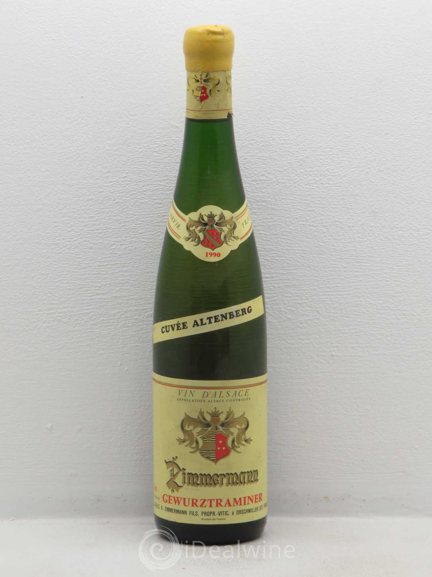 Gewurztraminer Altenberg De Zimmermann 1990 - Posten von 1 Flasche - 0