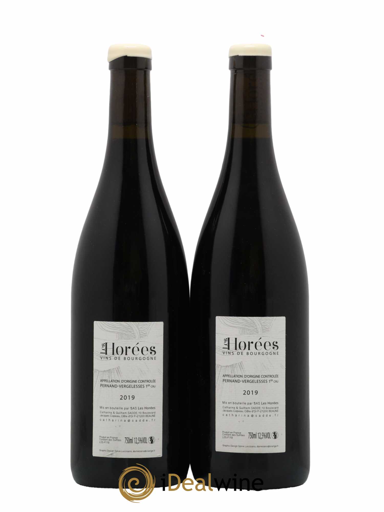 Pernand-Vergelesses 1er Cru Les Fichots Les Horées  2019 - Lot of 2 bottles - 1