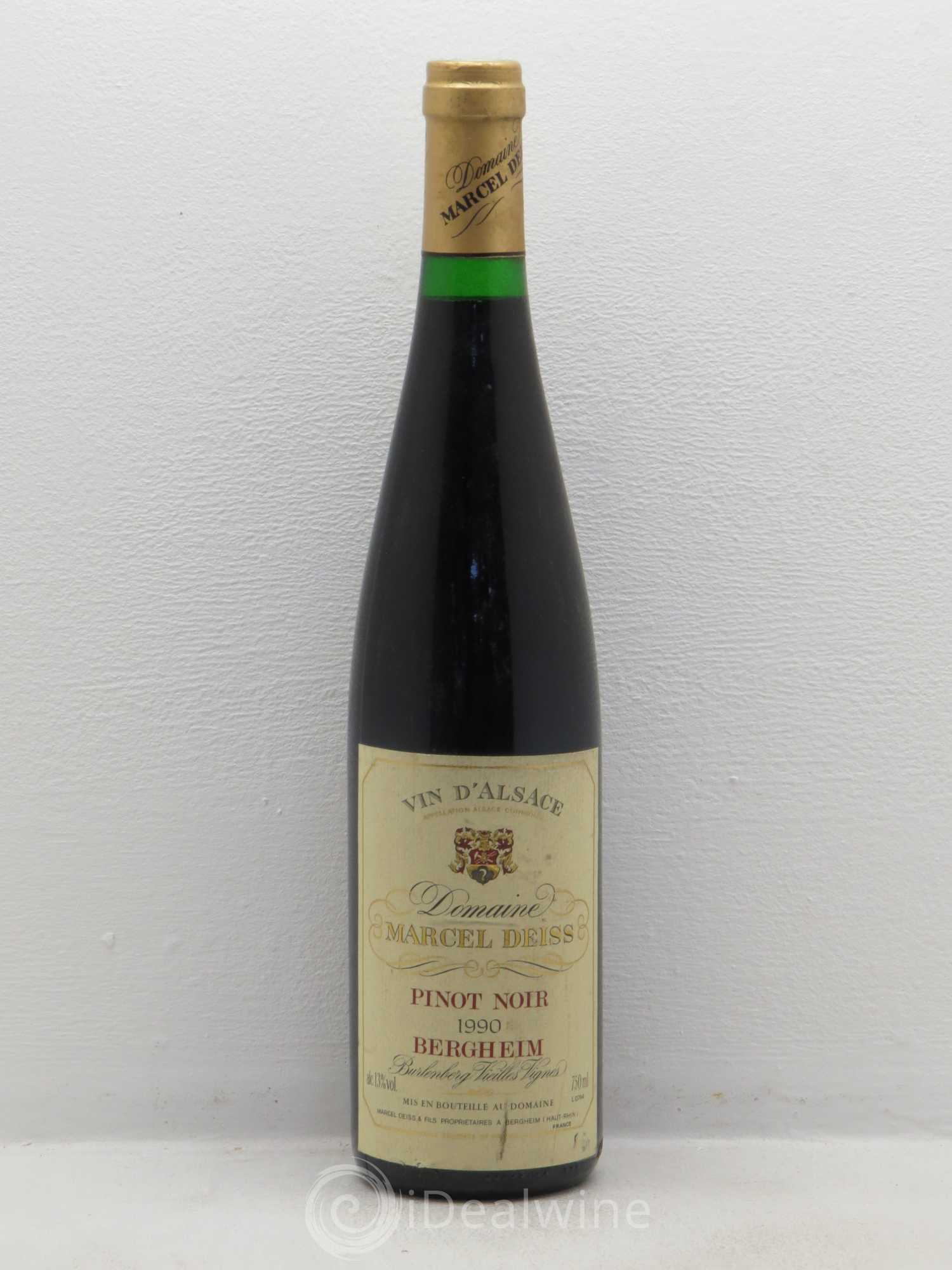 Alsace Marcel Deiss (Domaine) Pinot Noir Burlenberg Vieilles Vignes 1990 - Posten von 1 Flasche - 0
