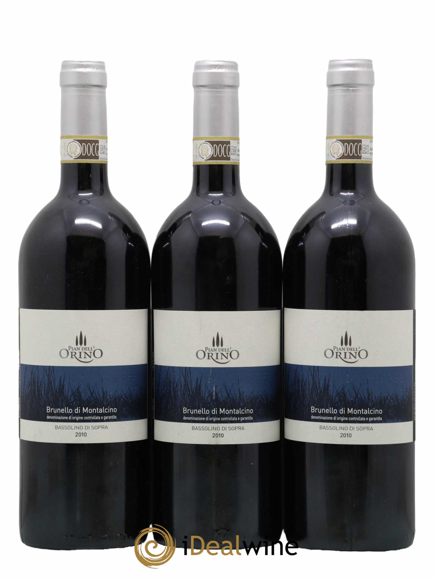 Brunello di Montalcino DOCG Bassolino di Sopra Pian dell'Orino 2010 - Lot de 3 bouteilles - 0