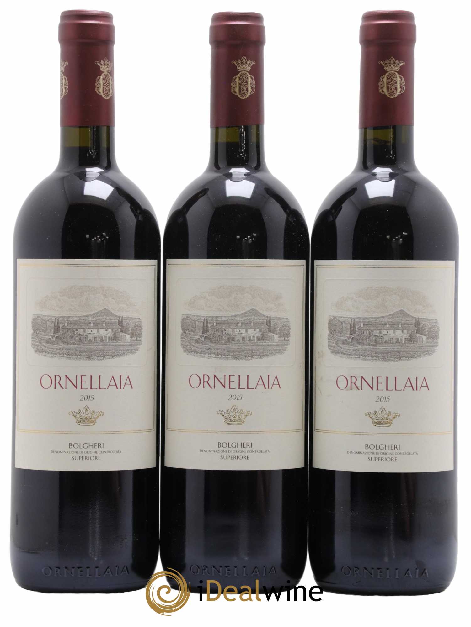 Bolgheri DOC Superiore Ornellaia Tenuta Dell'Ornellaia - Frescobaldi 2015 - Lot de 3 bouteilles - 0