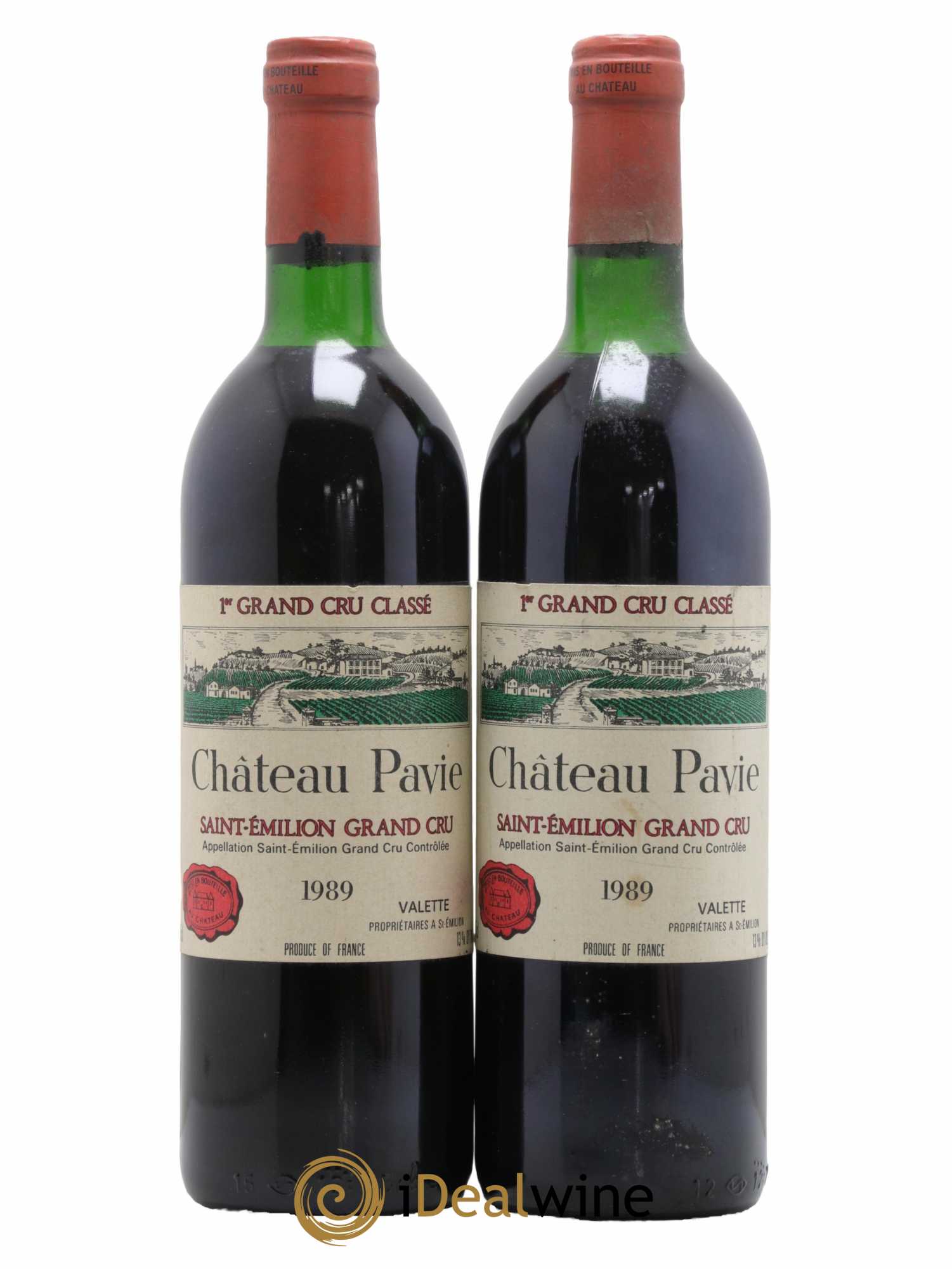 Château Pavie 1er Grand Cru Classé A 1989 - Lot de 2 bouteilles - 0