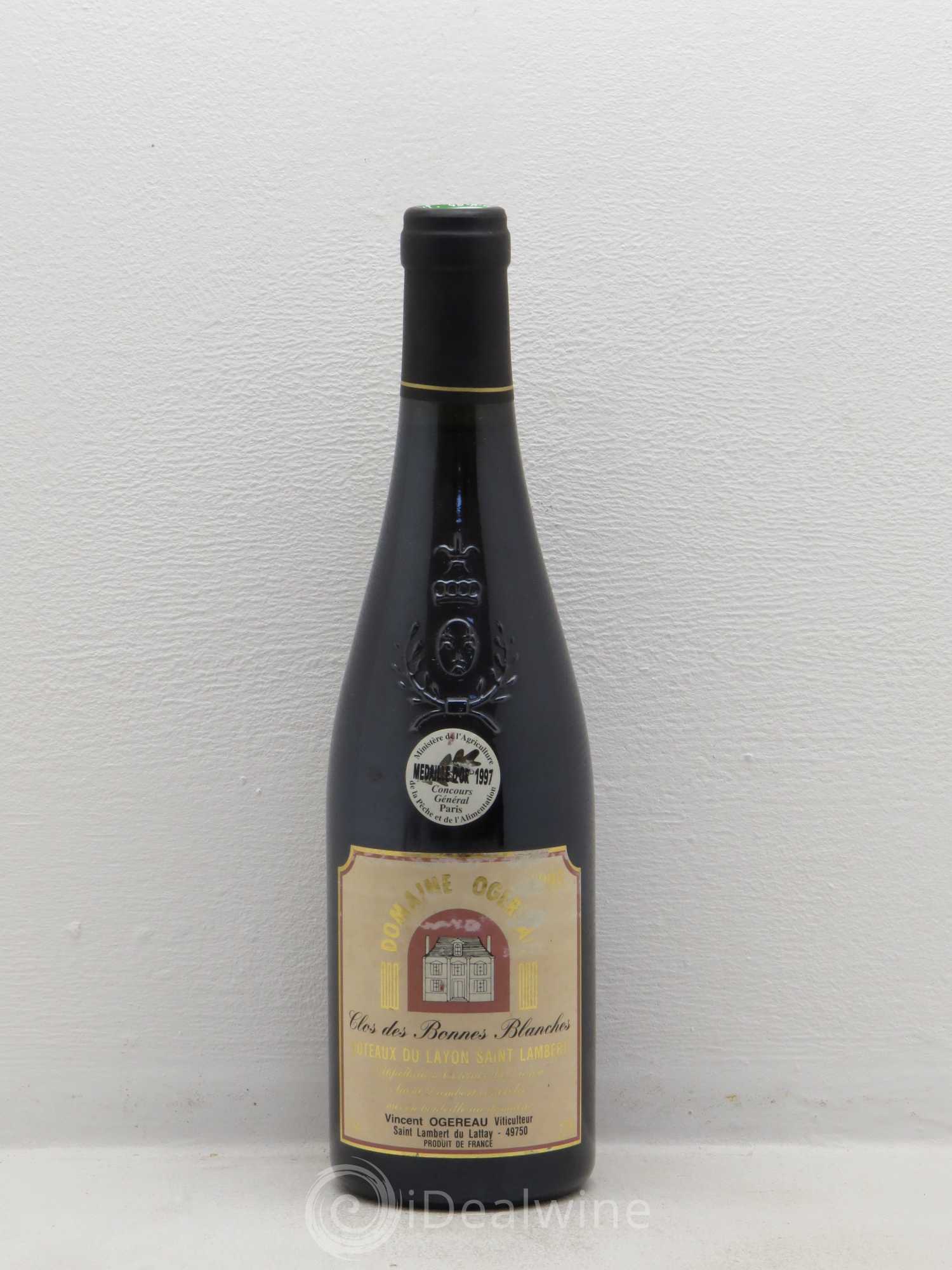 Coteaux du Layon St-Lambert Clos des Bonnes Blanches V. Ogereau 50cl 1995 - Posten von 1 Flasche - 0