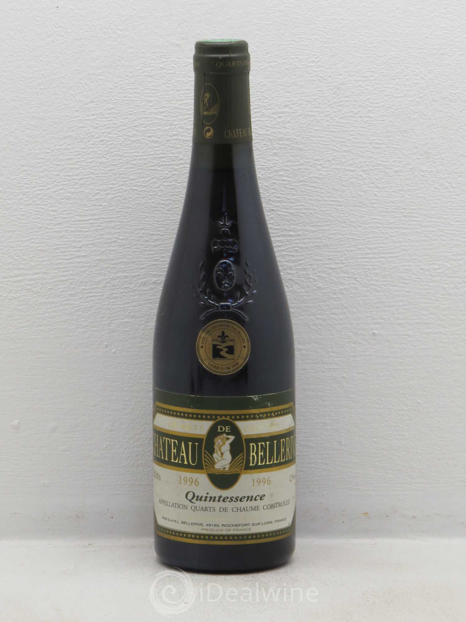 Quarts de Chaume Cuvée Quintessence Château de Bellerive 50cl 1996 - Lotto di 1 bottiglia - 0