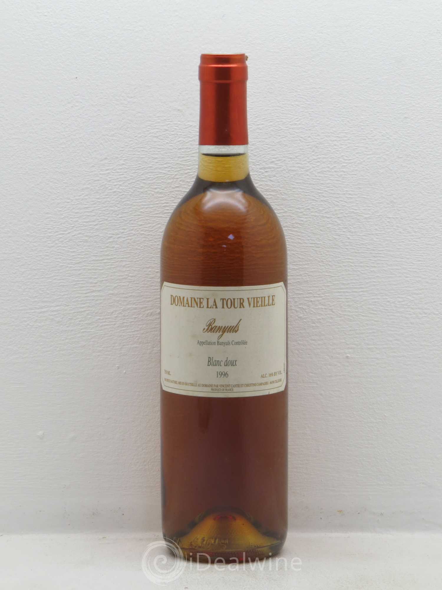 Banyuls Domaine de La Tour Vieille Blanc doux 1996 - Posten von 1 Flasche - 0