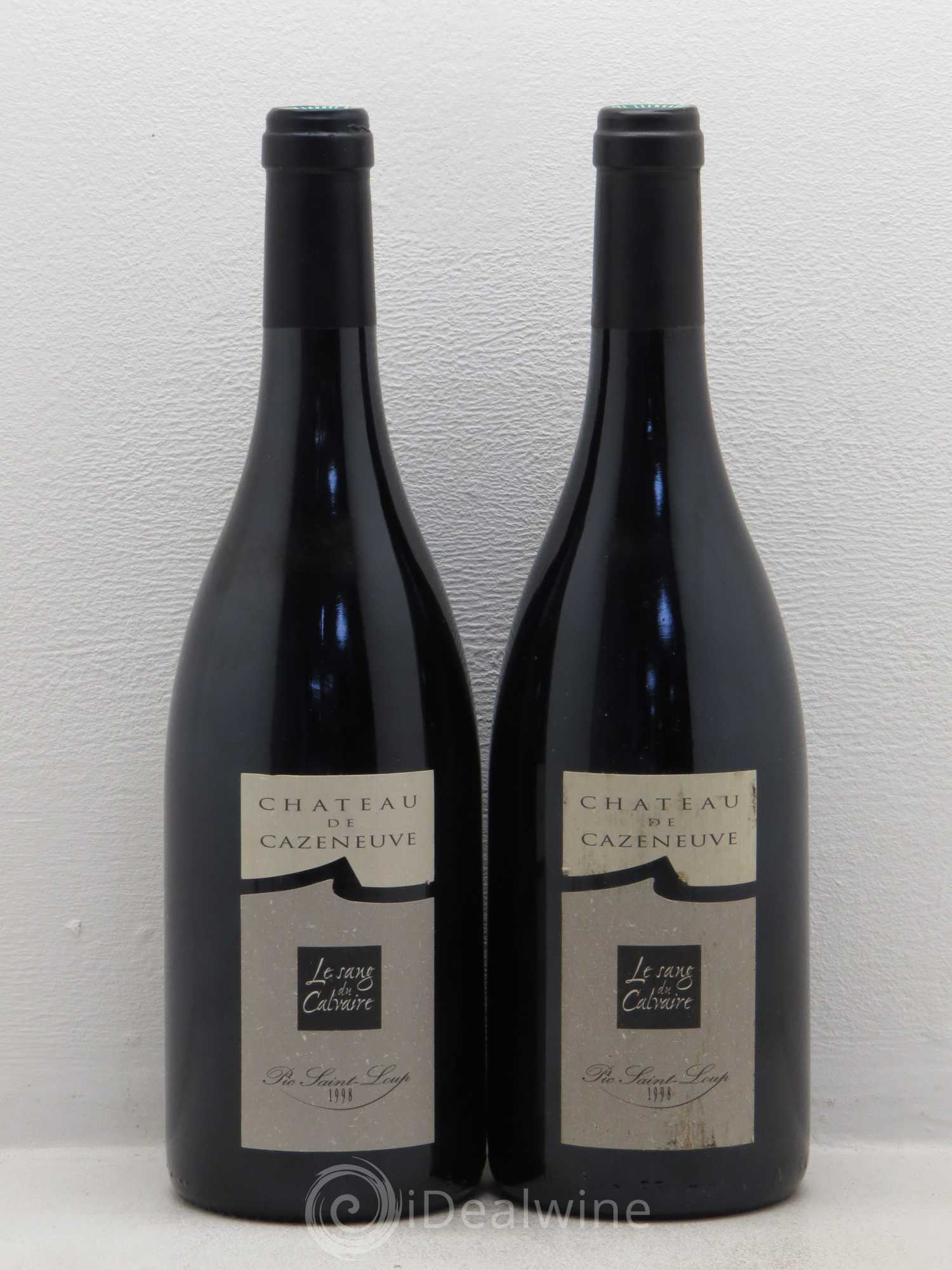 Coteaux du Languedoc Cuvée Le Sang du Calvaire Domaine Cazeneuve 1998 - Posten von 2 Flaschen - 0