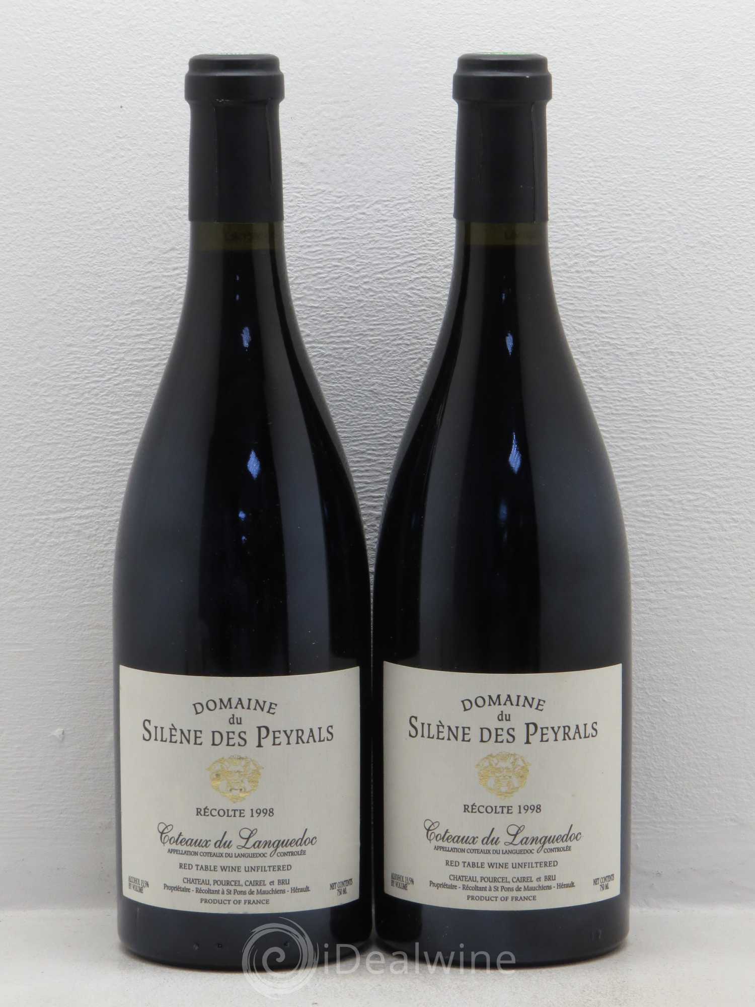 Coteaux du Languedoc Silene de Peyrals 1998 - Lot de 2 bouteilles - 0