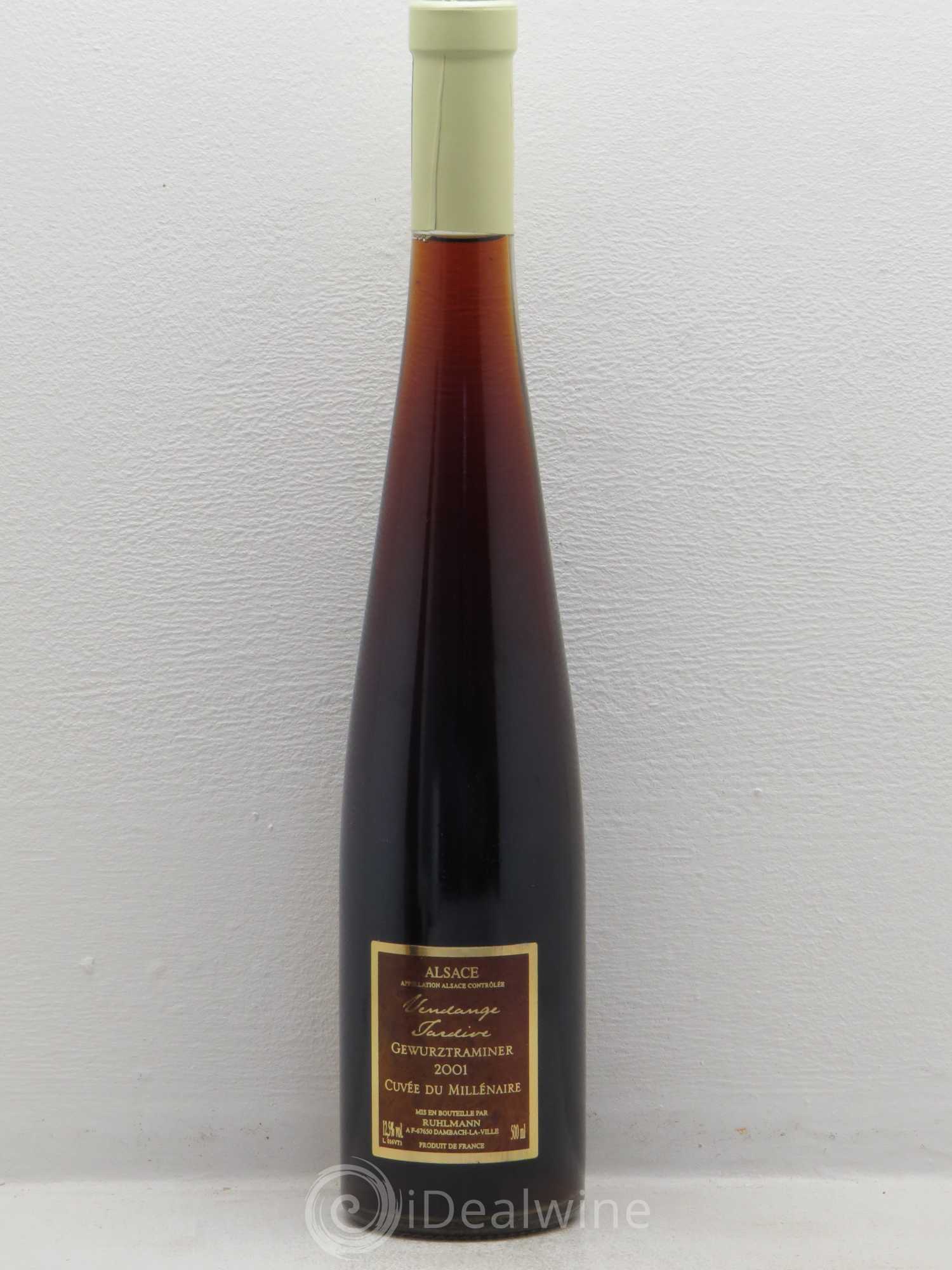 Gewurztraminer Vendanges Tardives Cuvee Du Millenaire Domaine Ruhlmann 50 cl 2001 - Lotto di 1 bottiglia - 1