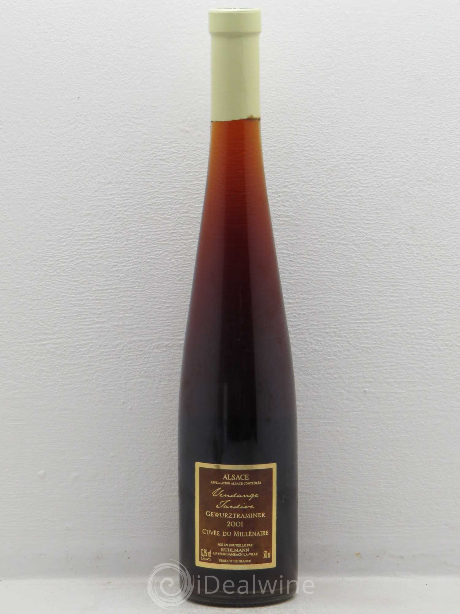 Gewurztraminer Vendanges Tardives Cuvee Du Millenaire Domaine Ruhlmann 50 cl 2001 - Lotto di 1 bottiglia - 1