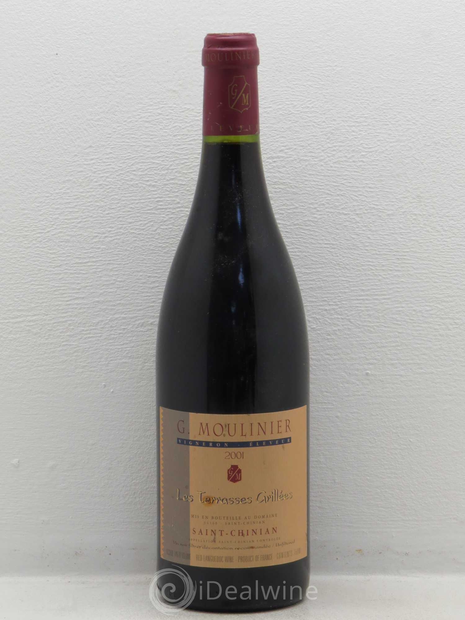 Saint-Chinian Moulinier Terrasses Grillees 2001 - Posten von 1 Flasche - 0