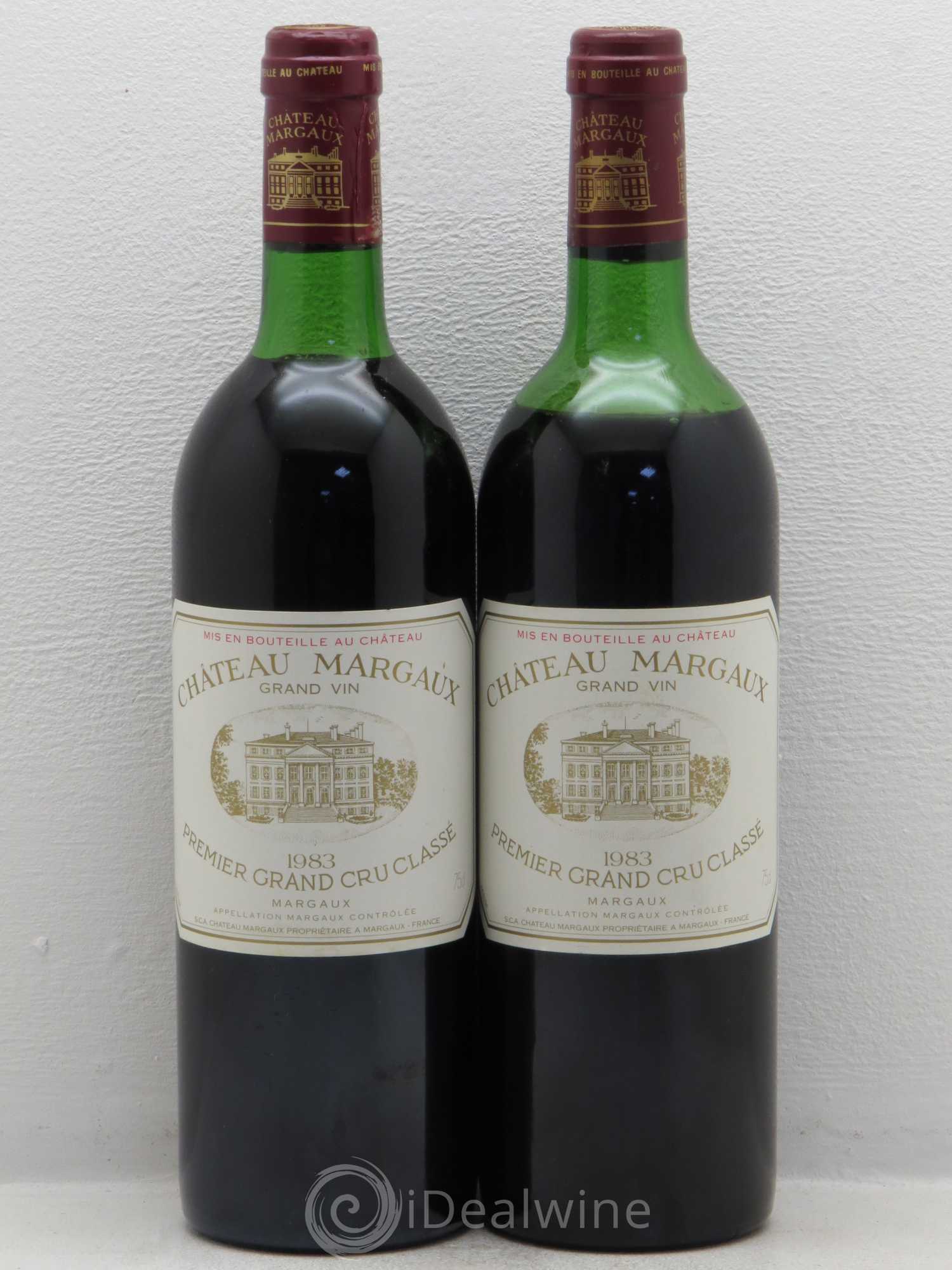 Château Margaux 1er Grand Cru Classé 1983 - Lot de 2 bouteilles - 0