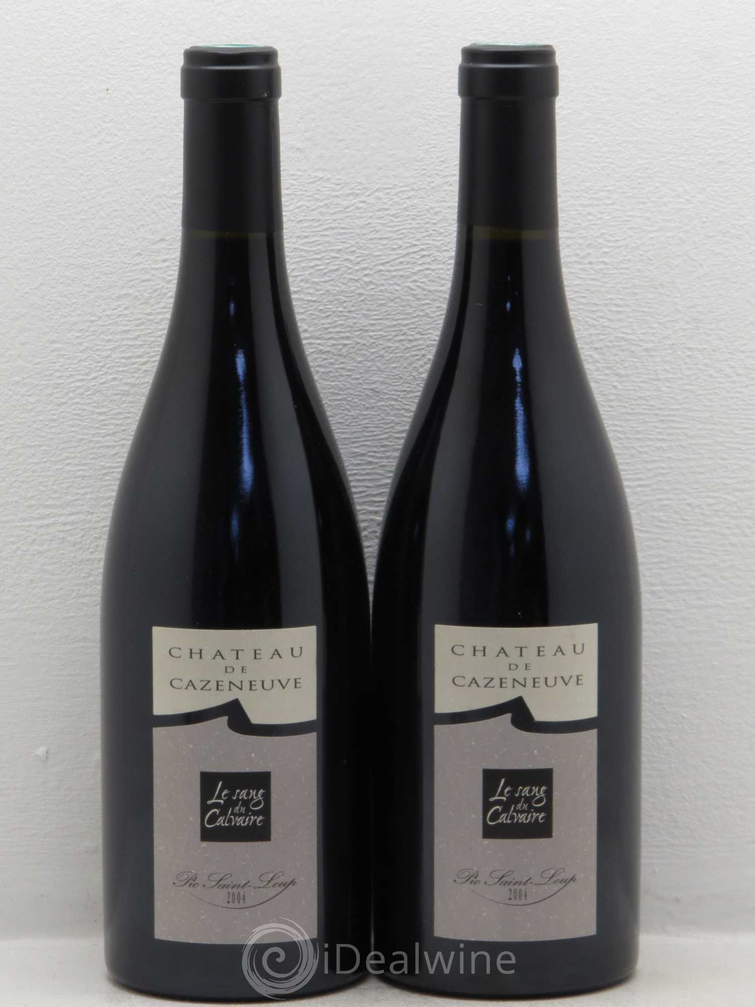 Coteaux du Languedoc Le Sang du Calvaire Cazeneuve Pic saint loup 2004 - Posten von 2 Flaschen - 0