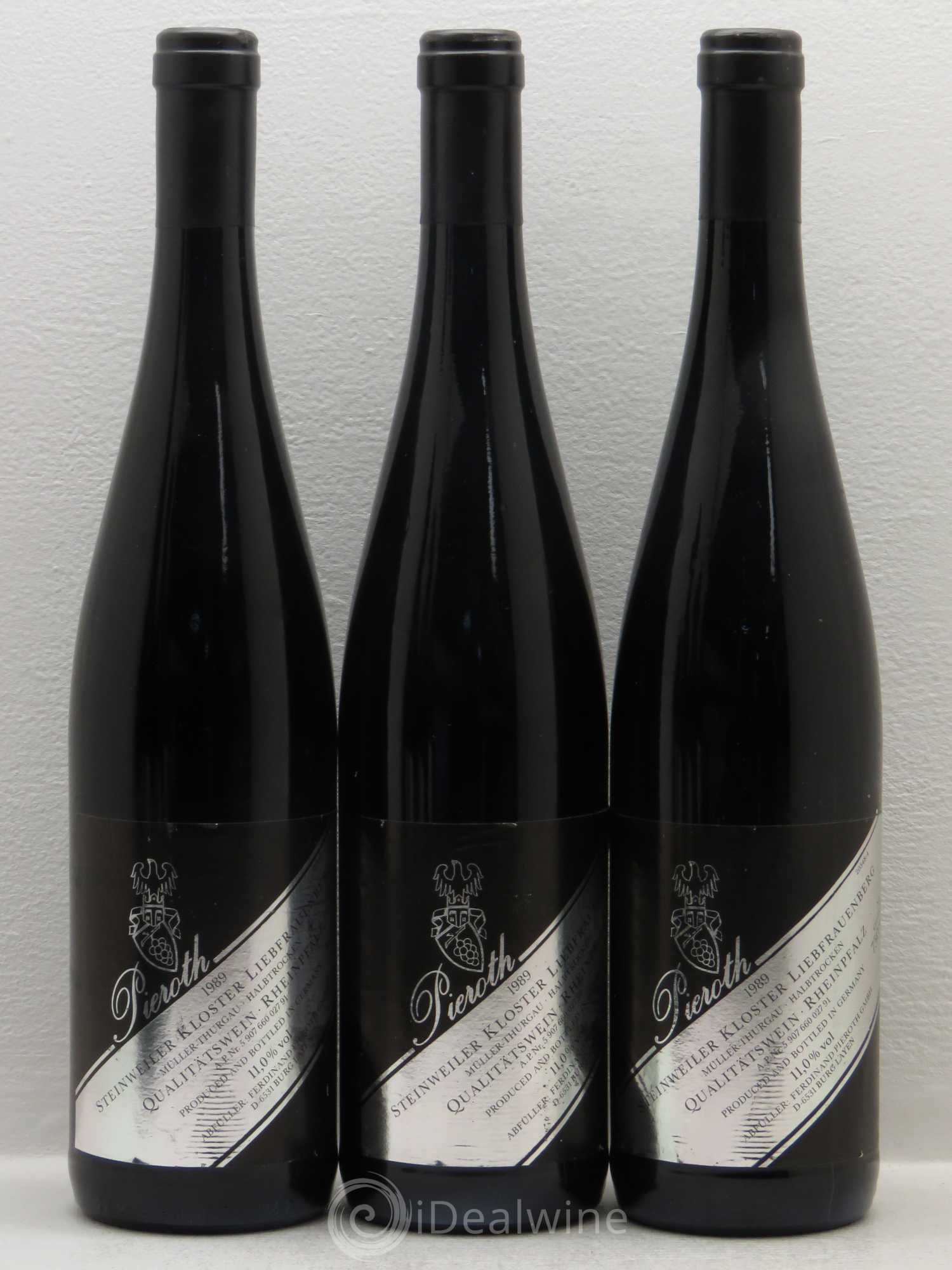 Allemagne Mosel-Saar Steinweiler Kloster Liebfrauenberg Pieroth. Qualitaswein Rheinpfalz 1989 - Posten von 6 Flaschen - 1