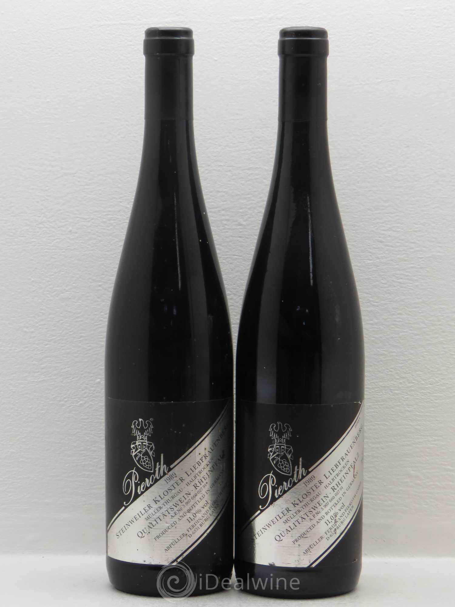 Allemagne Mosel-Saar Steinweiler Kloster Liebfrauenberg Pieroth. Qualitaswein Rheinpfalz (sans prix de réserve) 1989 - Posten von 5 Flaschen - 2