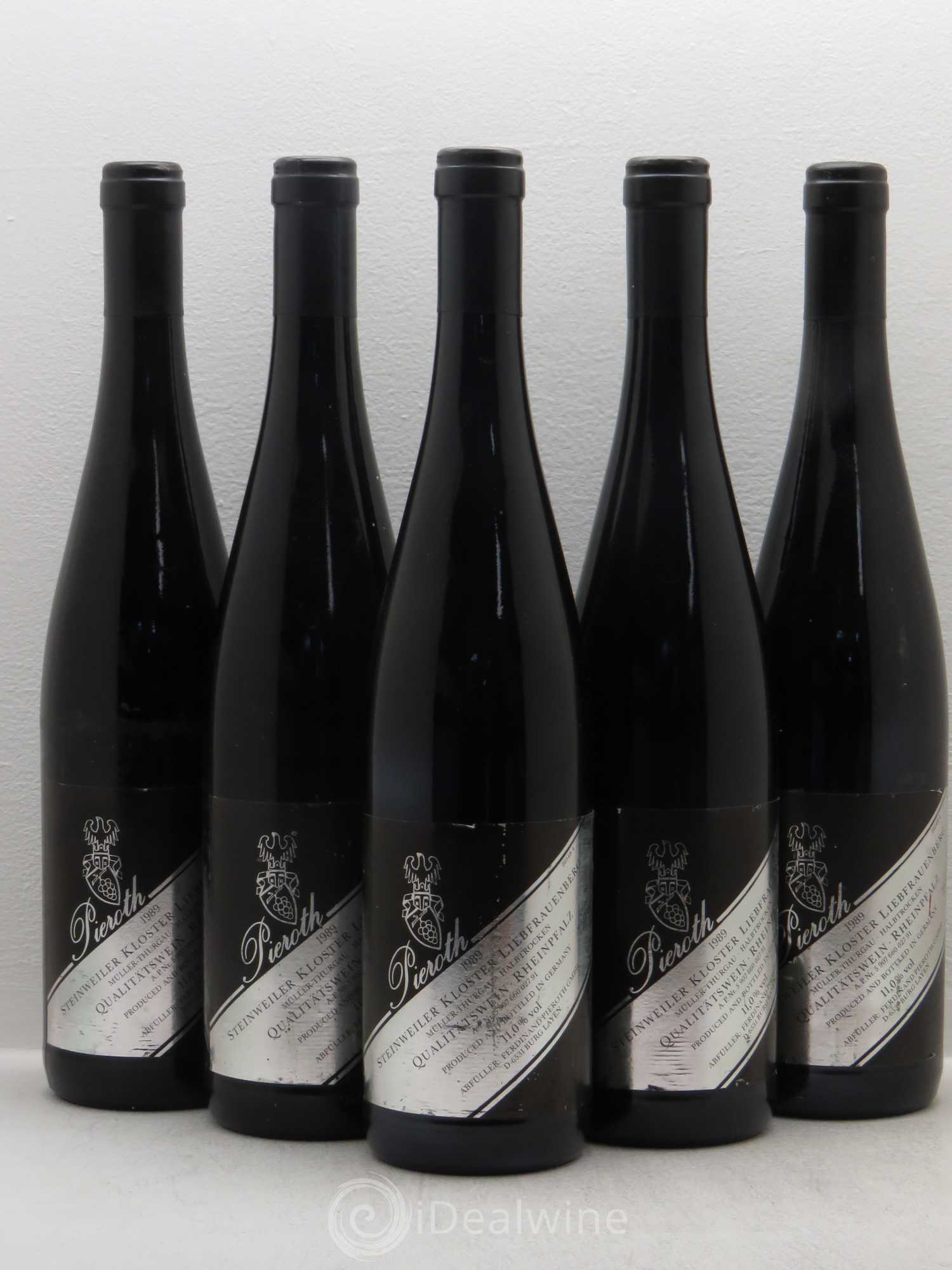 Allemagne Mosel-Saar Steinweiler Kloster Liebfrauenberg Pieroth. Qualitaswein Rheinpfalz (sans prix de réserve) 1989 - Posten von 5 Flaschen - 0