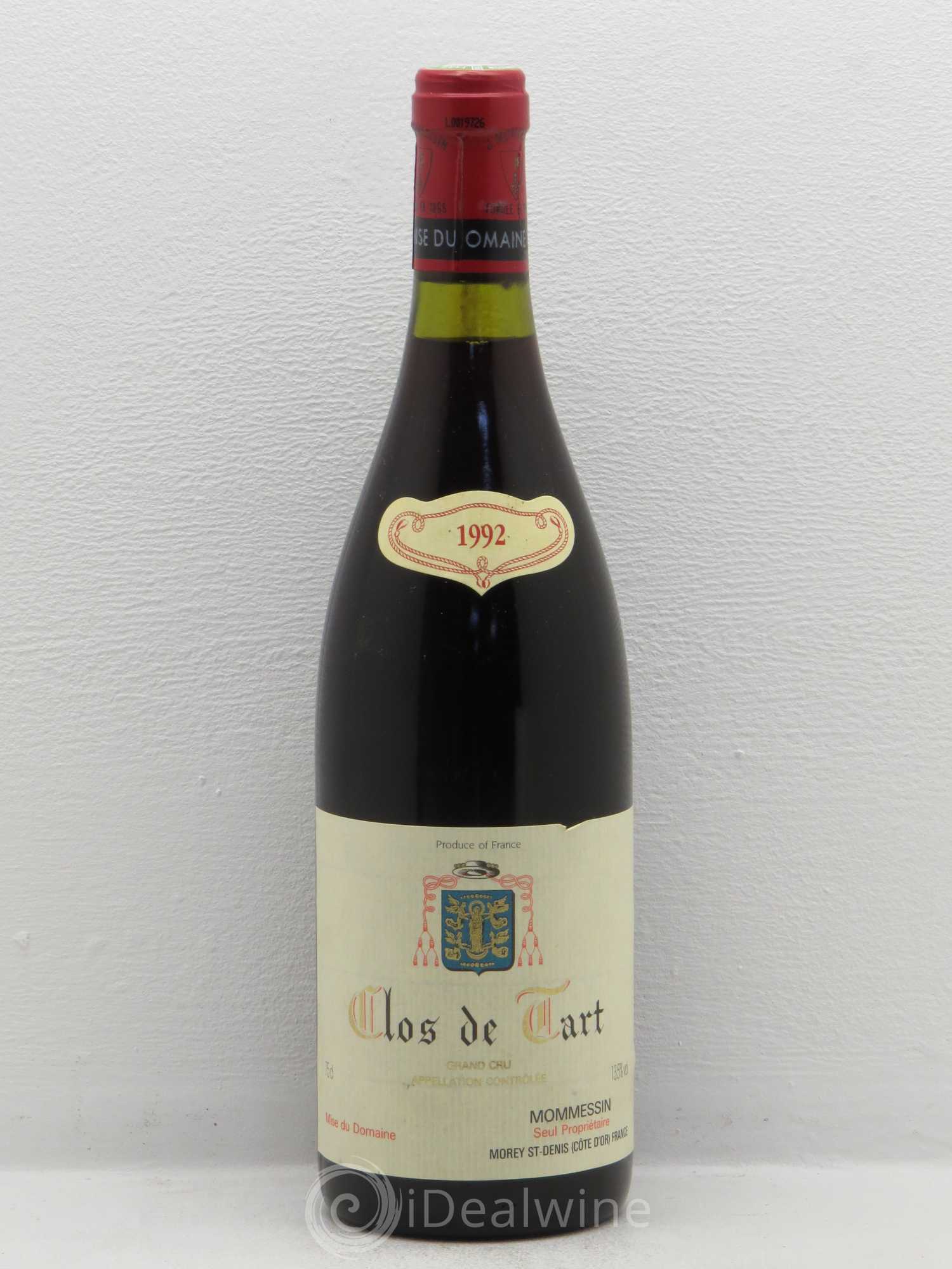 Clos de Tart Grand Cru Clos de Tart 1992 - Lot de 1 bouteille - 0
