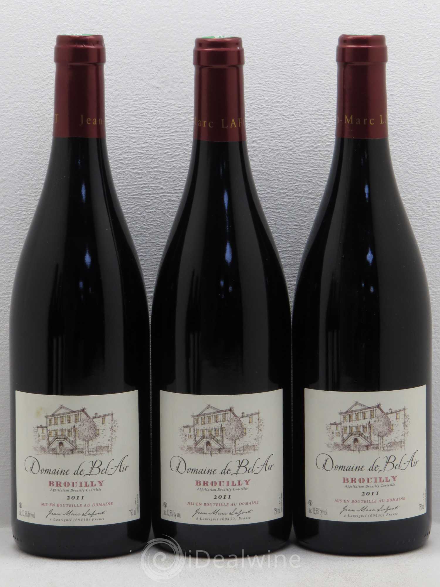 Brouilly Domaine de Bel Air (sans prix de réserve) 2011 - Posten von 6 Flaschen - 1