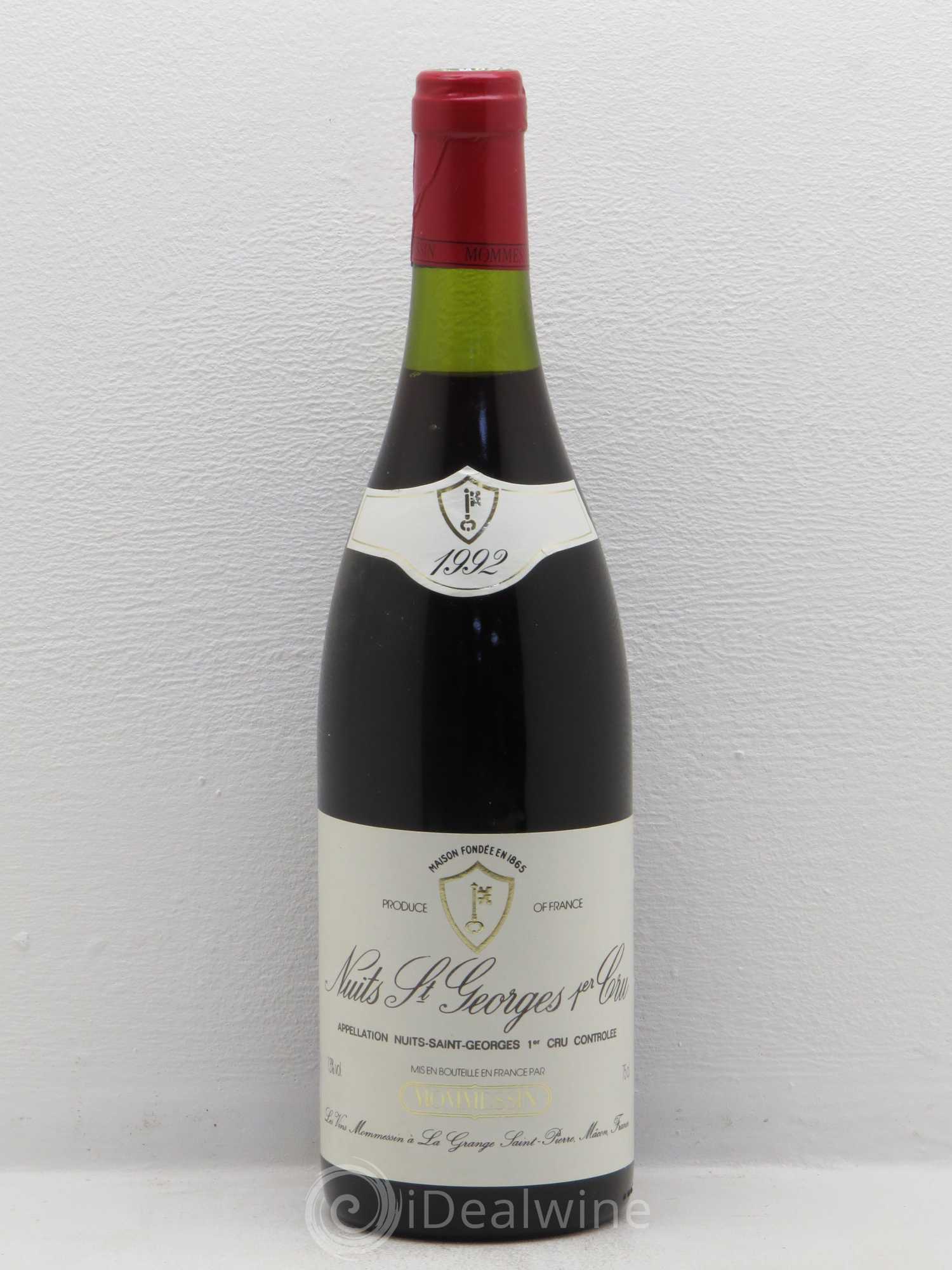 Nuits-Saint-Georges 1er Cru Momessin 1992 - Lot de 1 bouteille - 0