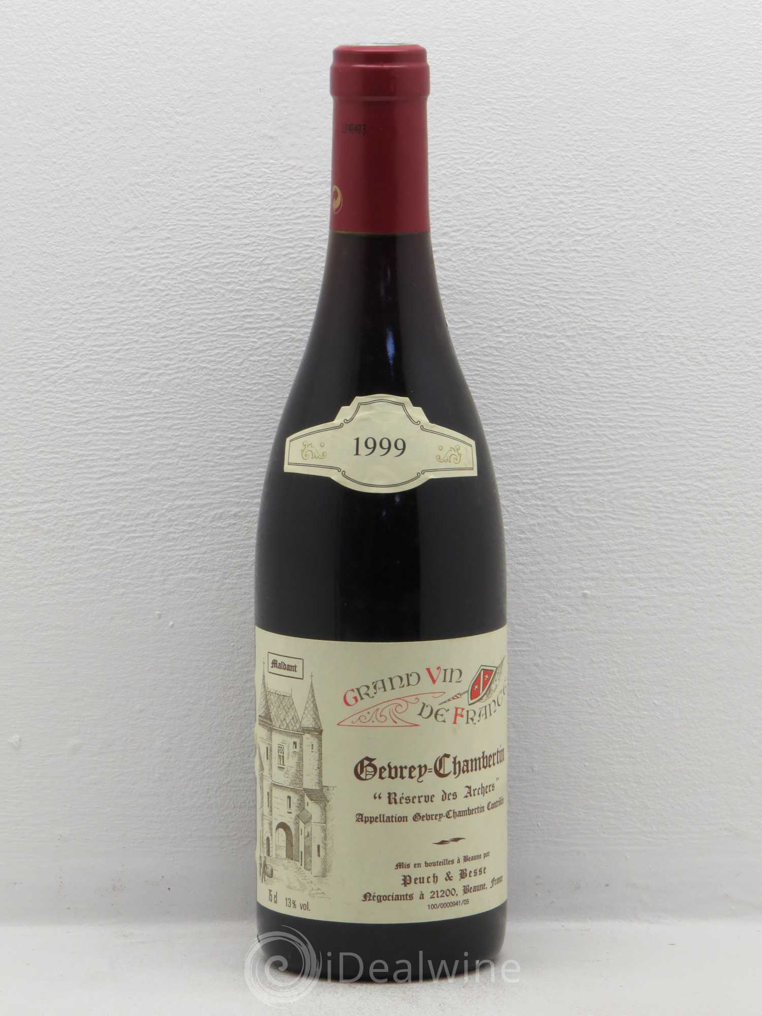 Gevrey-Chambertin Reserve Des Archers Peuch & Besse 1999 - Posten von 1 Flasche - 0