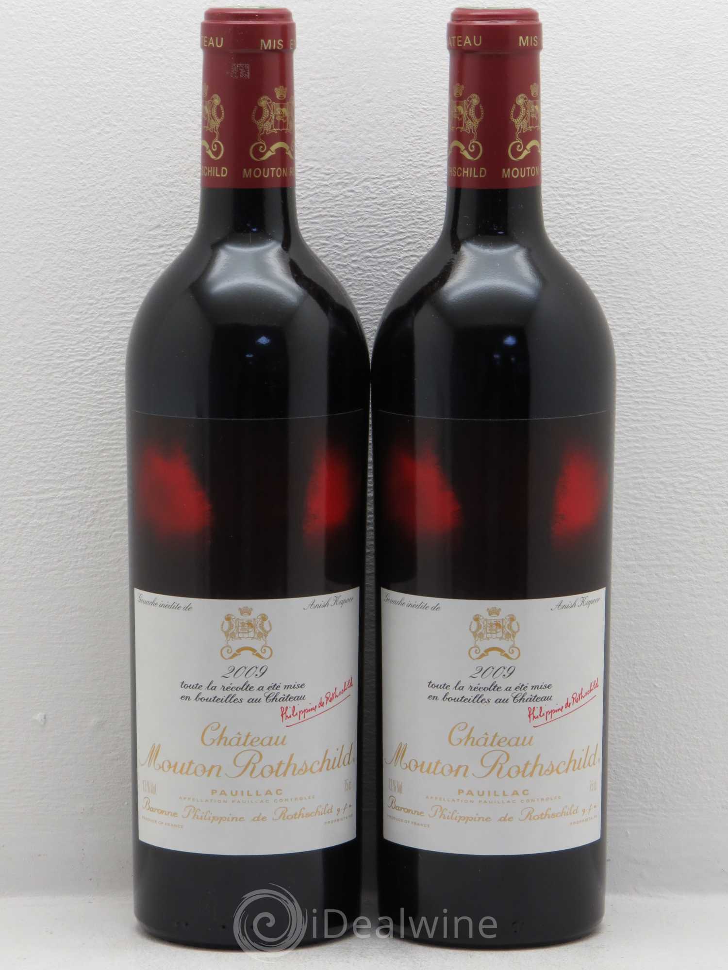 Château Mouton Rothschild 1er Grand Cru Classé 2009 - Lot de 2 bouteilles - 0