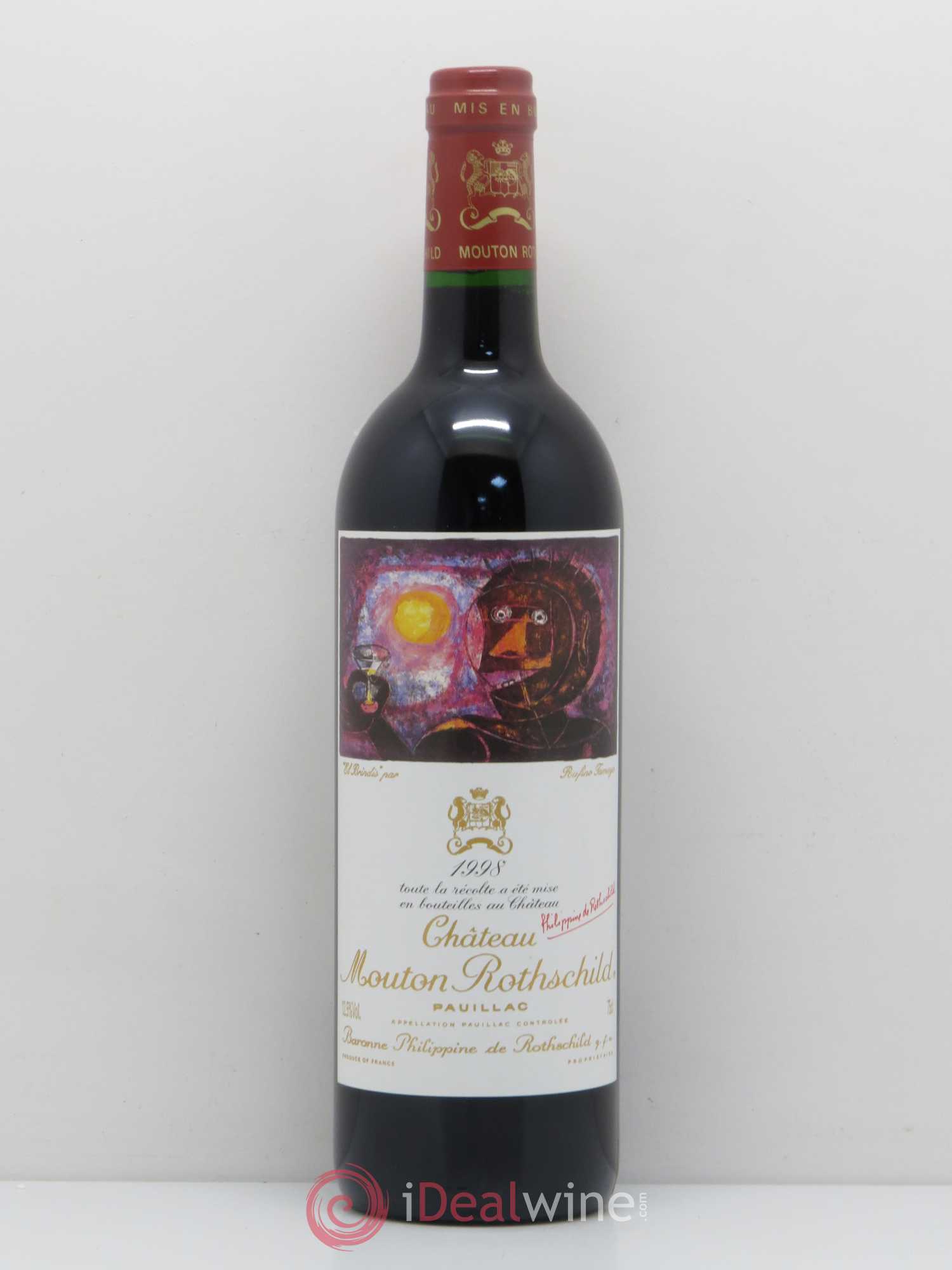 Château Mouton Rothschild 1er Grand Cru Classé 1998 - Lot de 1 bouteille - 0
