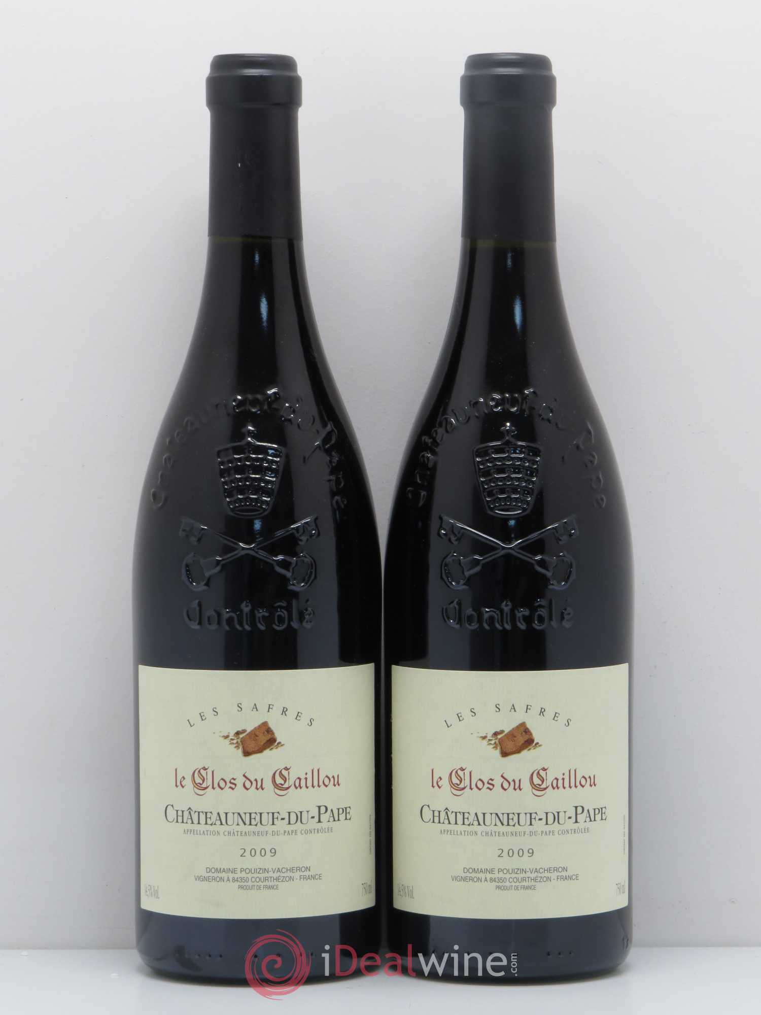 Châteauneuf-du-Pape Les Safres Sylvie Vacheron Le Clos du Caillou (sans prix de réserve) 2009 - Posten von 2 Flaschen - 0