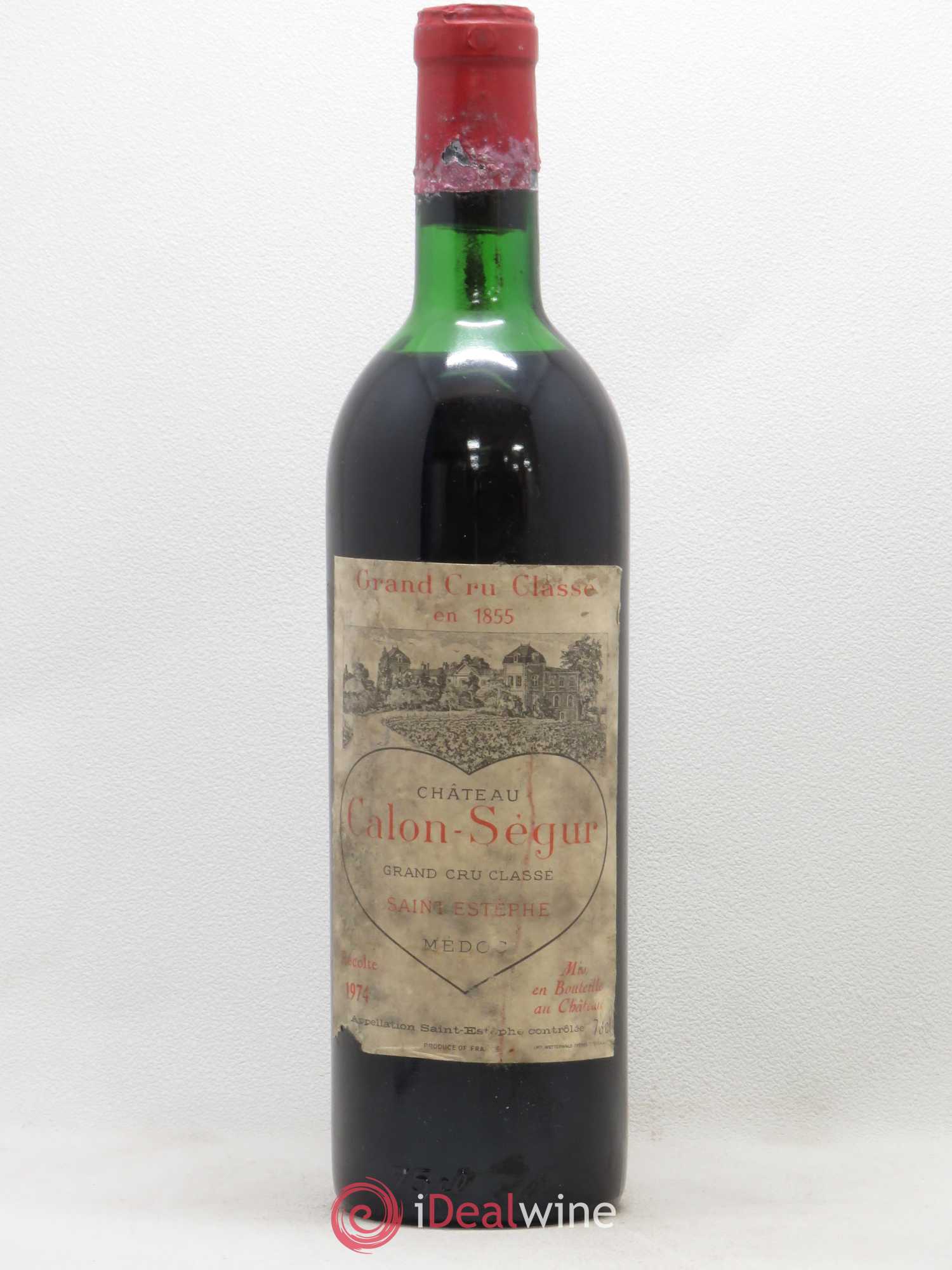 Château Calon Ségur 3ème Grand Cru Classé 1974 - Lot de 1 bouteille - 0