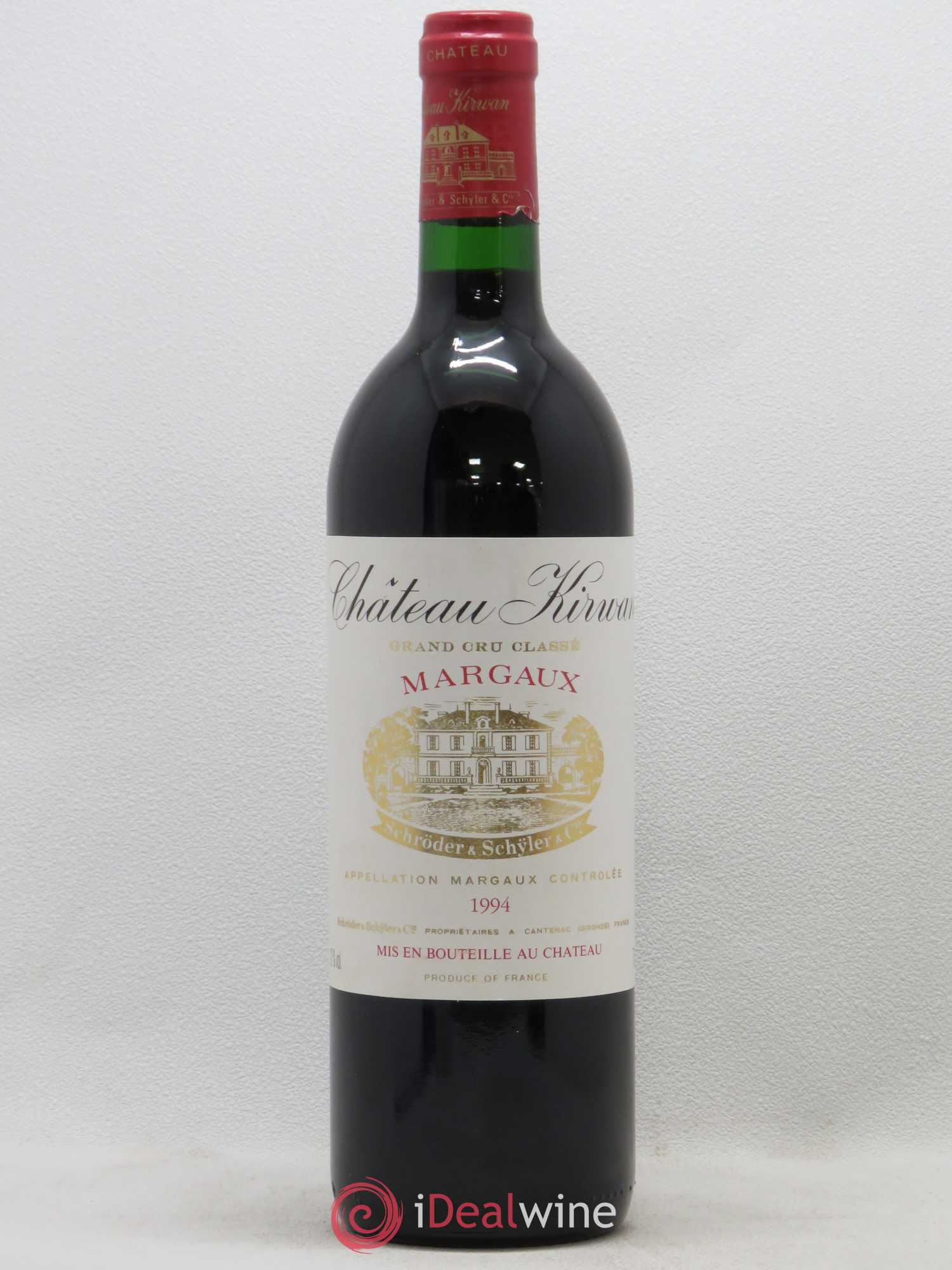 Château Kirwan 3ème Grand Cru Classé 1994 - Lot de 1 bouteille - 0