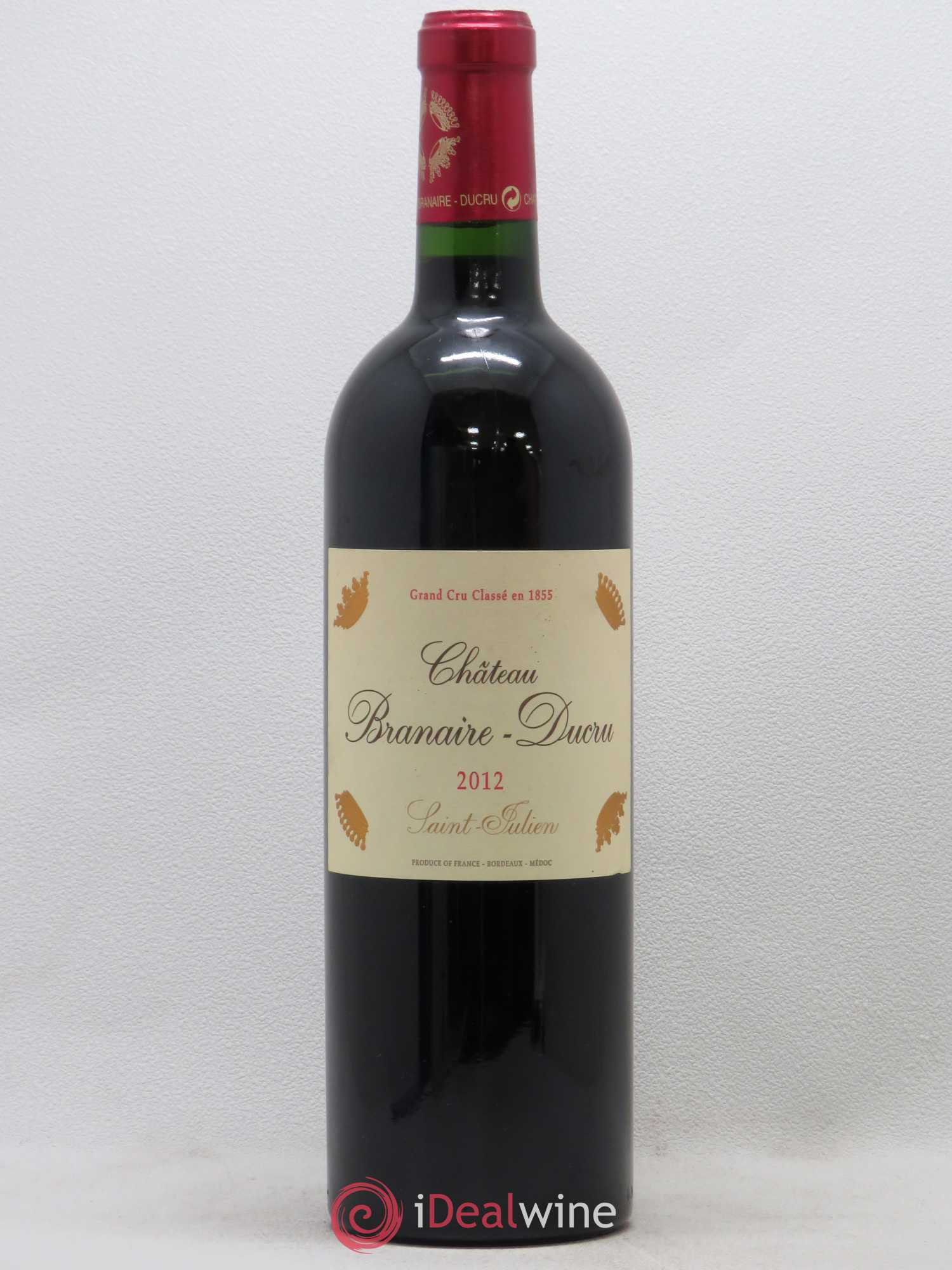 Château Branaire Ducru 4ème Grand Cru Classé 2012 - Lot de 1 bouteille - 0
