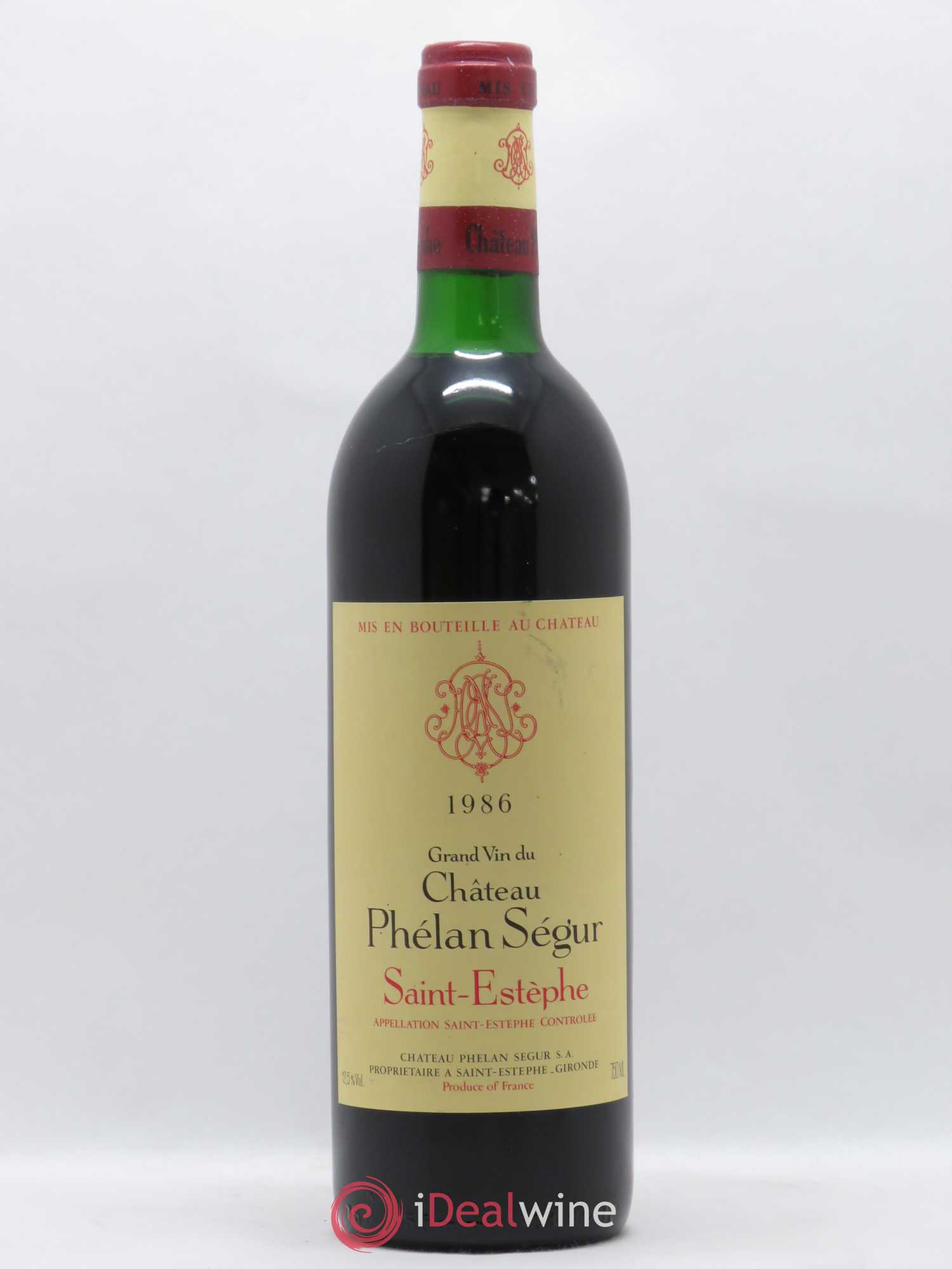 Château Phélan Ségur 1986 - Lot de 1 bouteille - 0