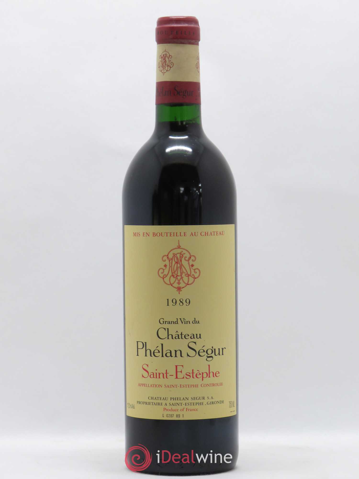 Château Phélan Ségur 1989 - Lot de 1 bouteille - 0