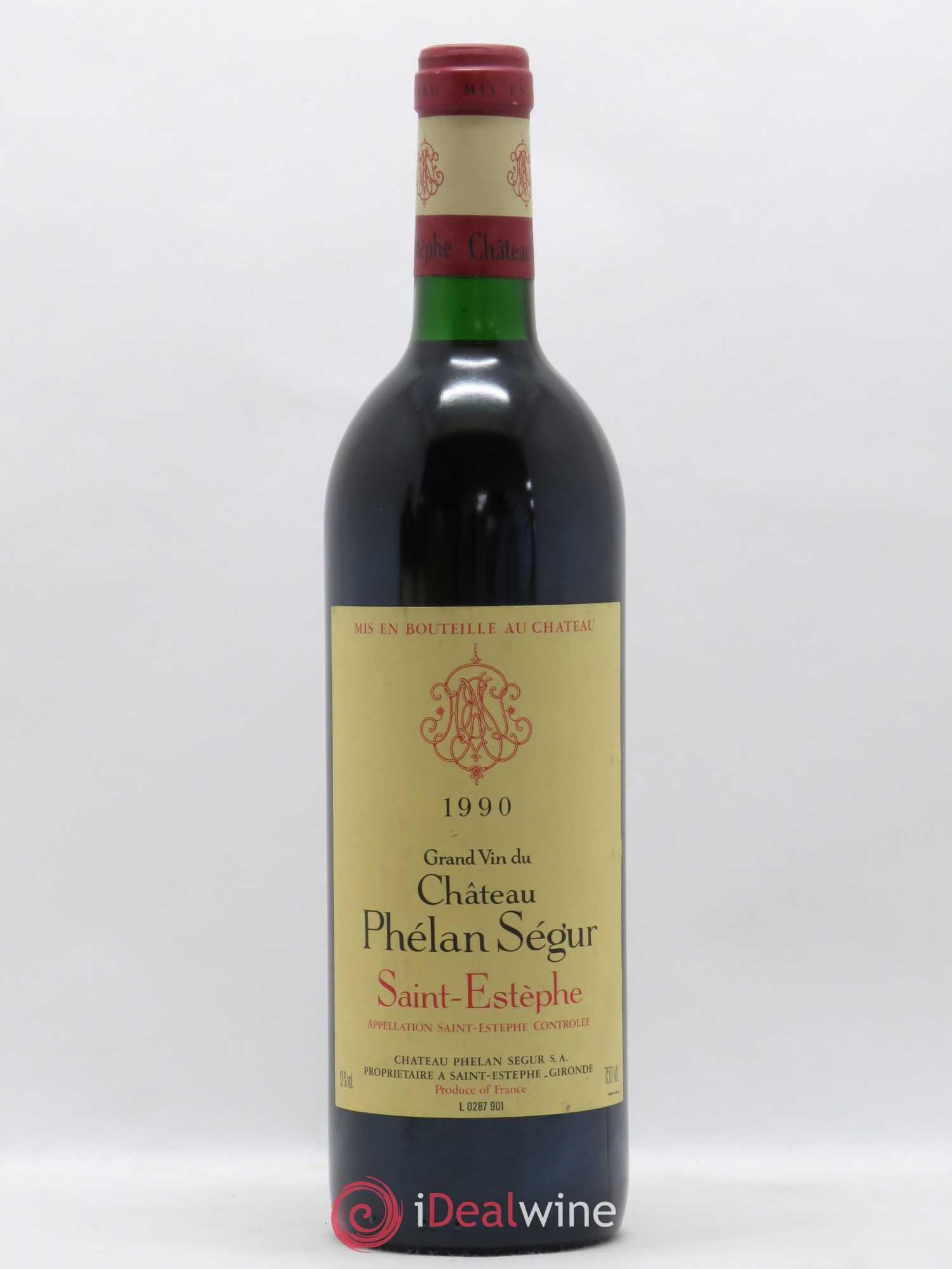 Château Phélan Ségur 1990 - Lot de 1 bouteille - 0