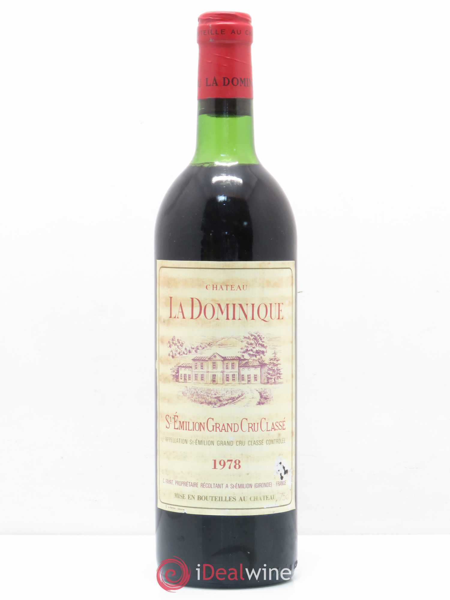 Château la Dominique Grand Cru Classé 1978 - Lot de 1 bouteille - 0