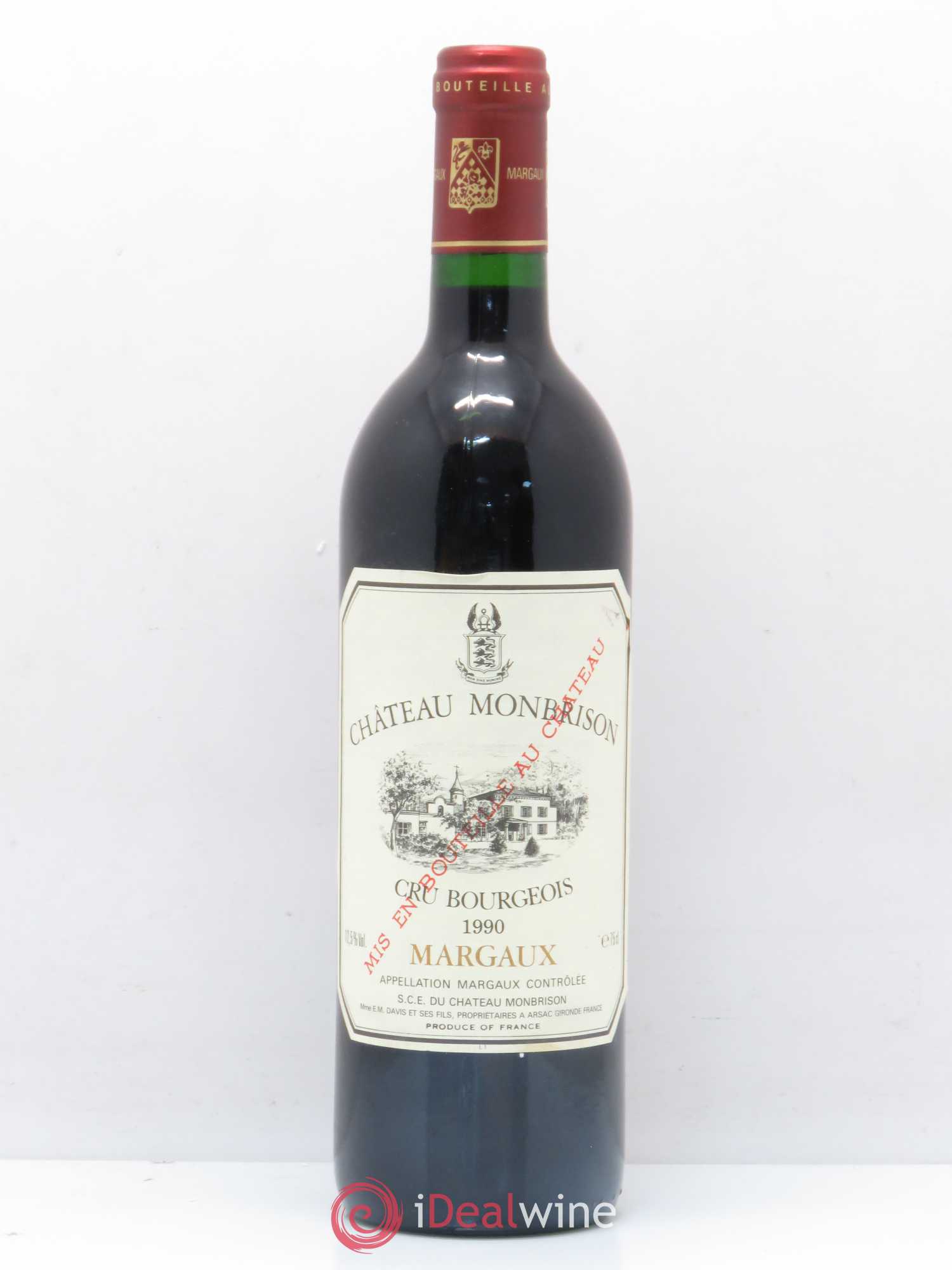 Château Monbrison 1990 - Lot de 1 bouteille - 0