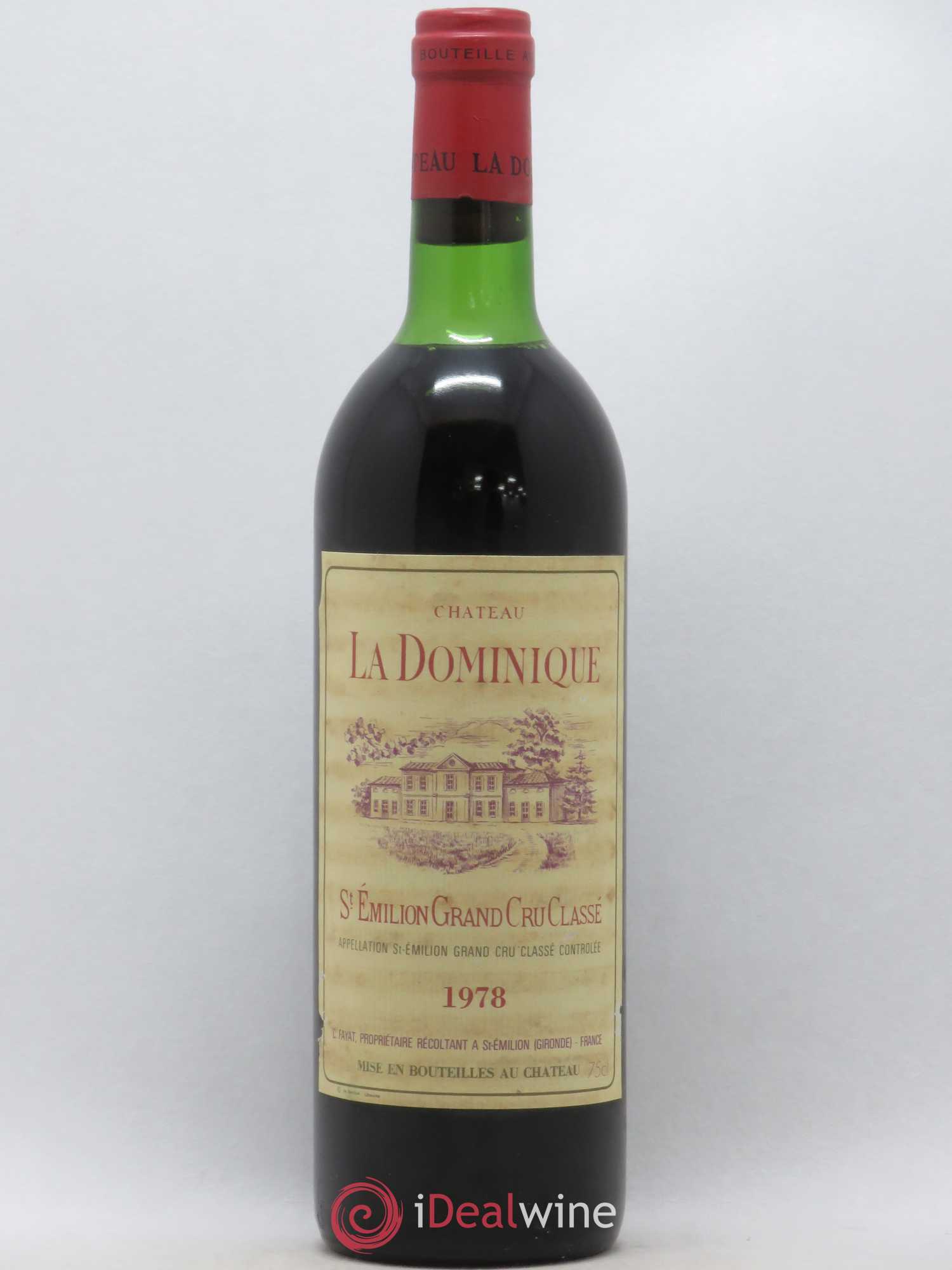 Château la Dominique Grand Cru Classé 1978 - Lot de 1 bouteille - 0