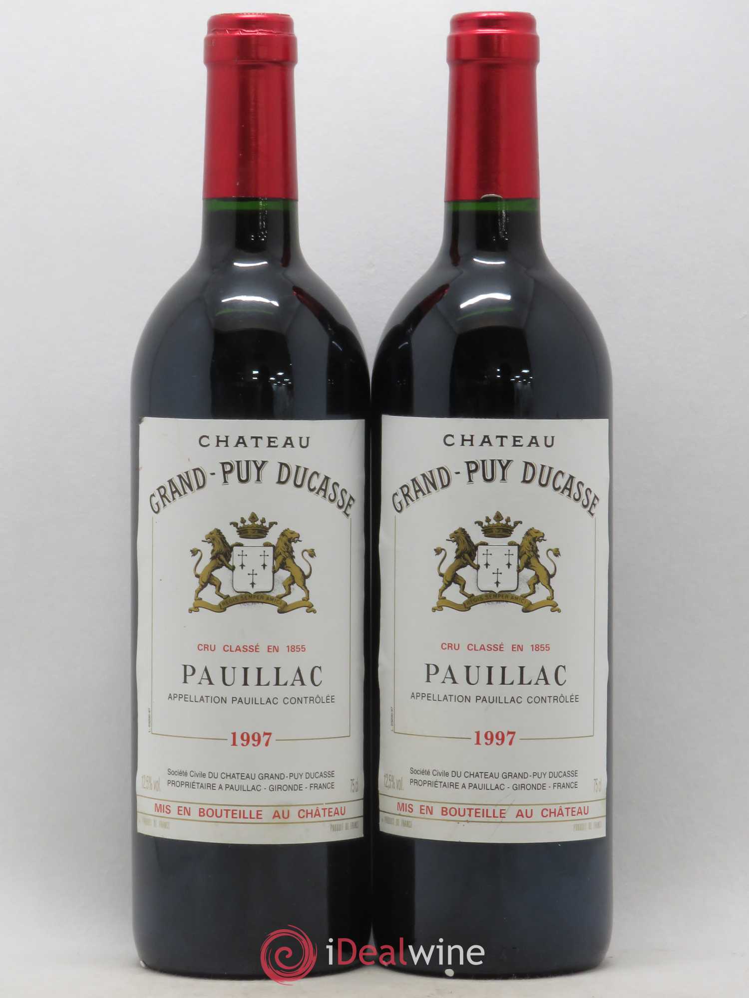 Château Grand Puy Ducasse 5ème Grand Cru Classé 1997 - Lot de 2 bouteilles - 0