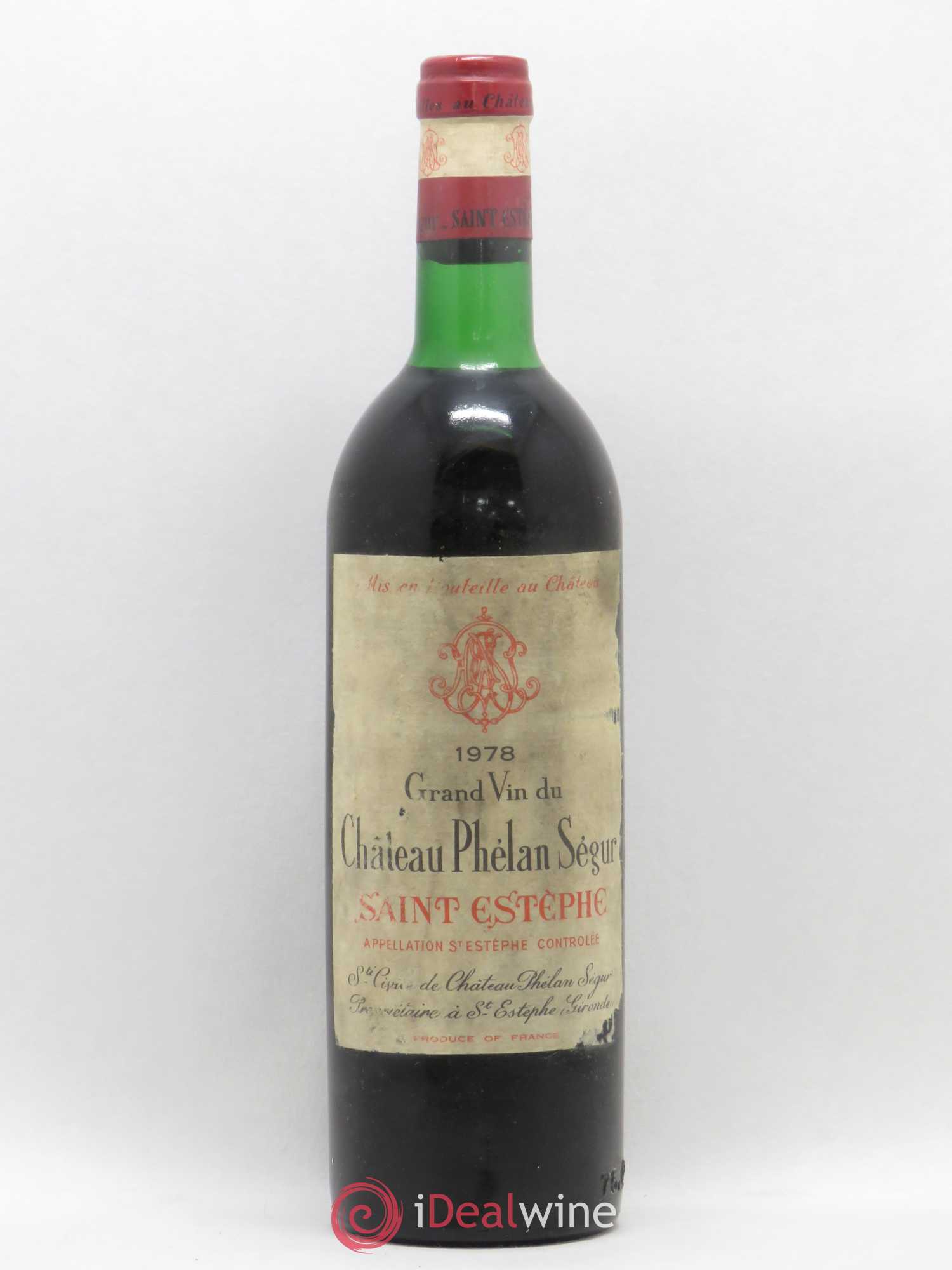 Château Phélan Ségur 1978 - Lot de 1 bouteille - 0
